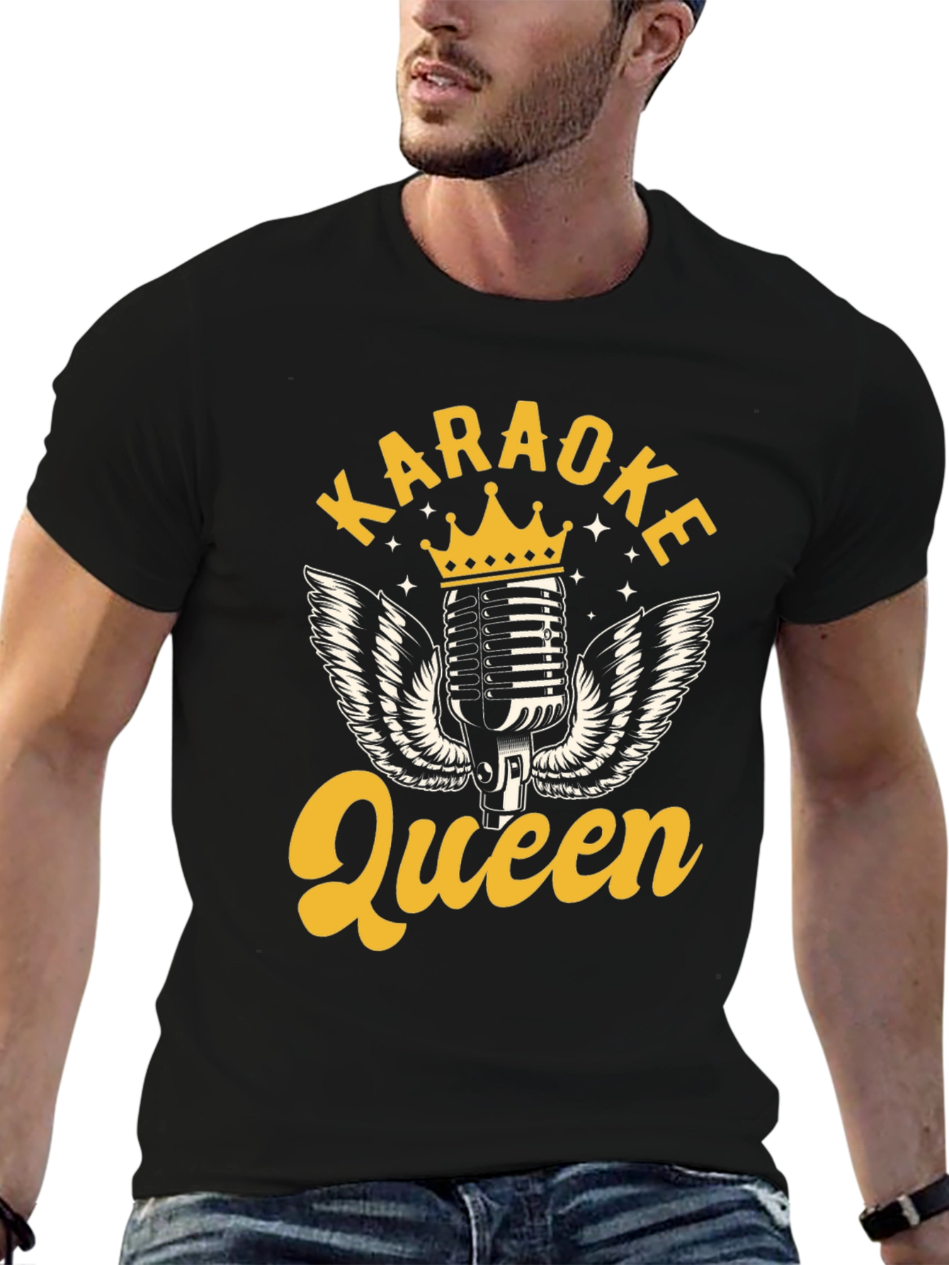Karaoke Queen Black T-Shirt