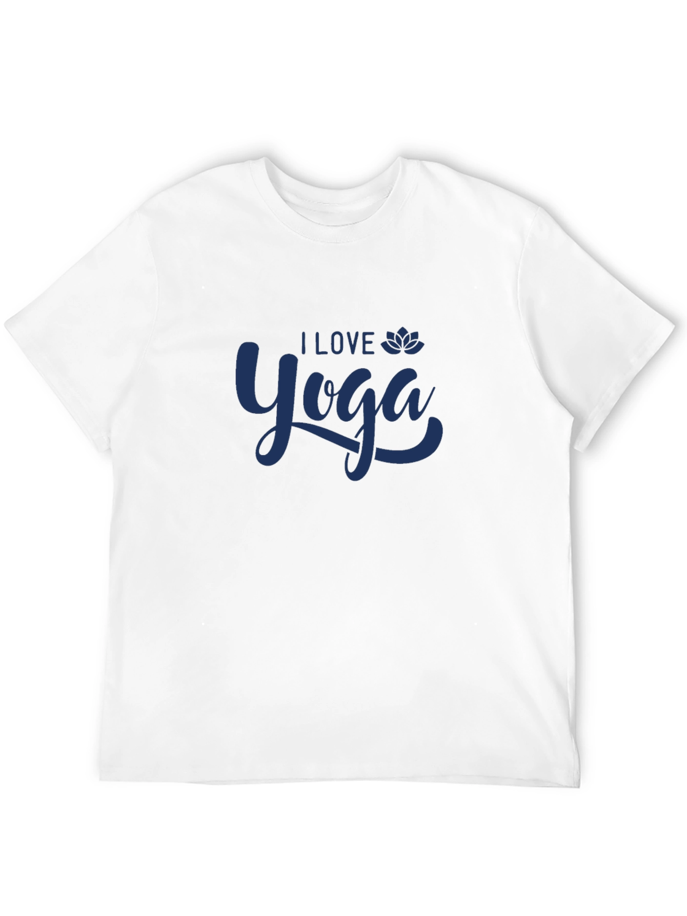 I Love Yoga Black Graphic T-Shirt