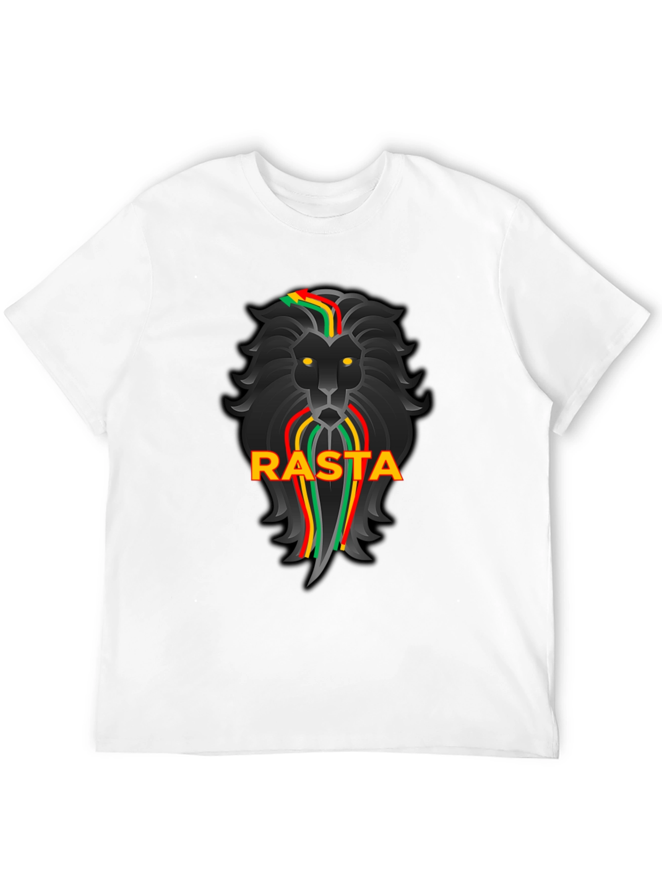 Rasta Lion Black Graphic Tee