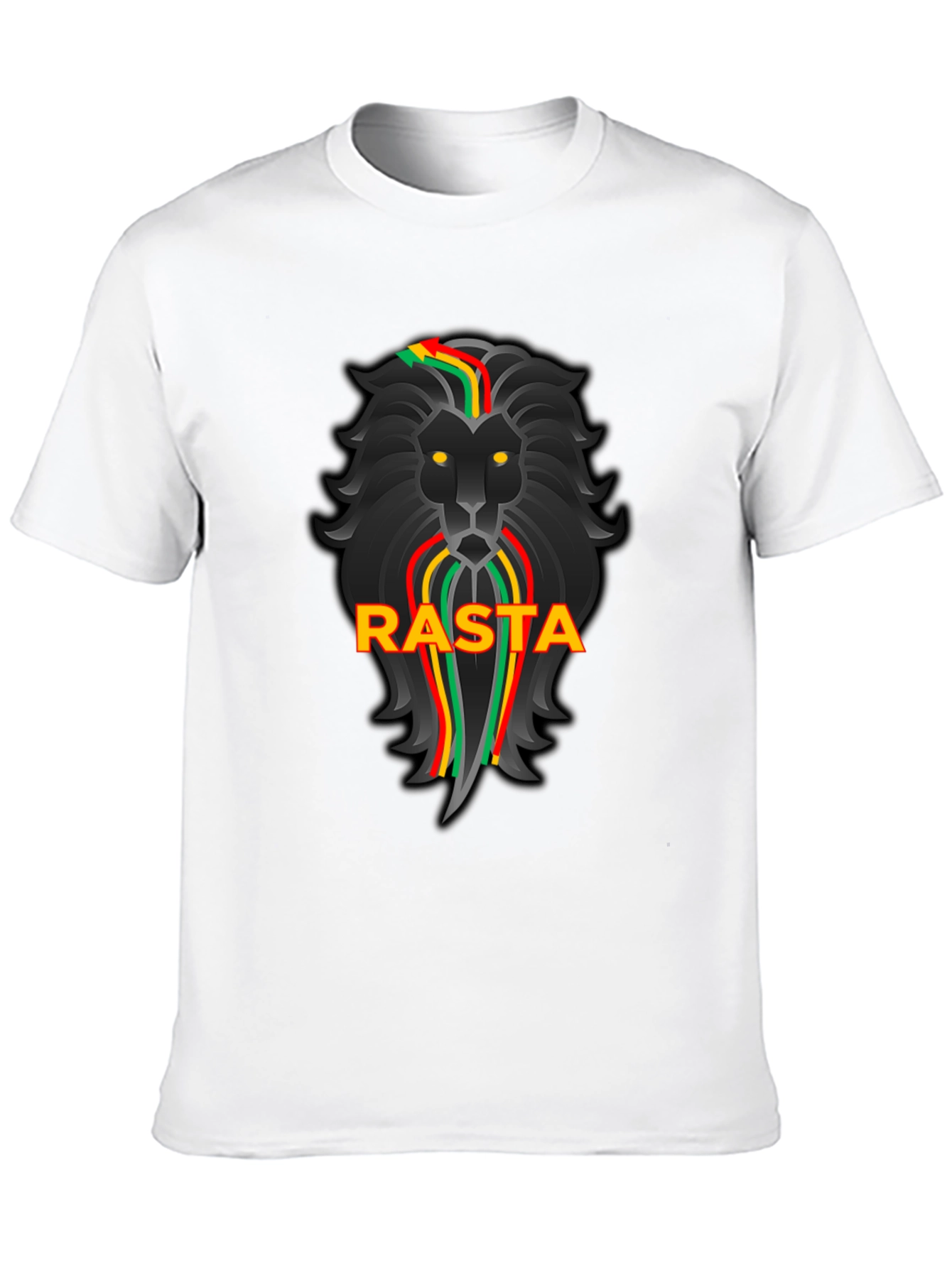 Rasta Lion Black Graphic Tee