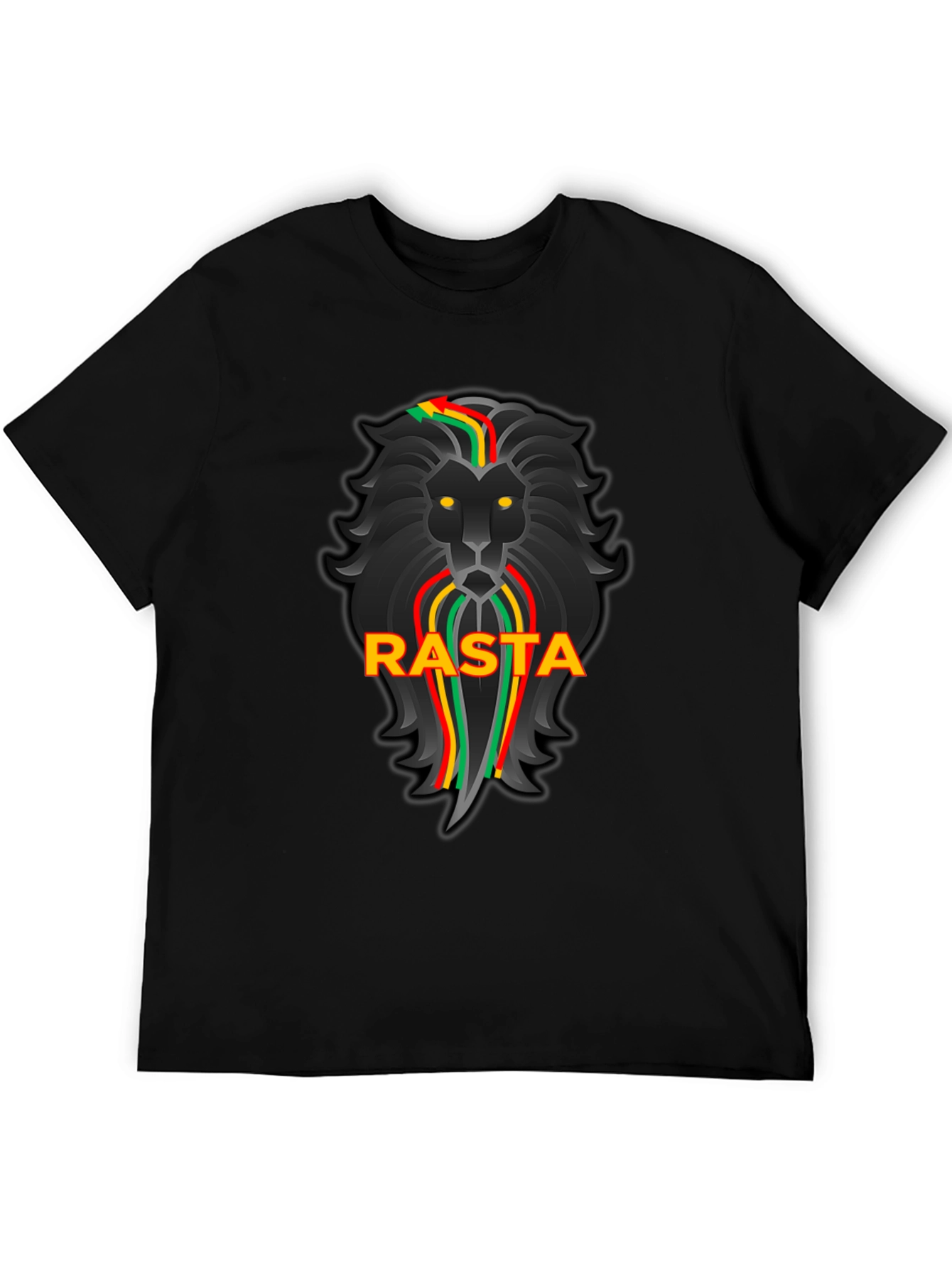Rasta Lion Black Graphic Tee
