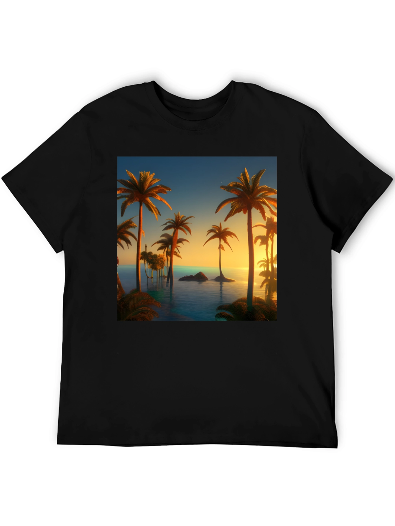Tropical Palm Sunset T-Shirt