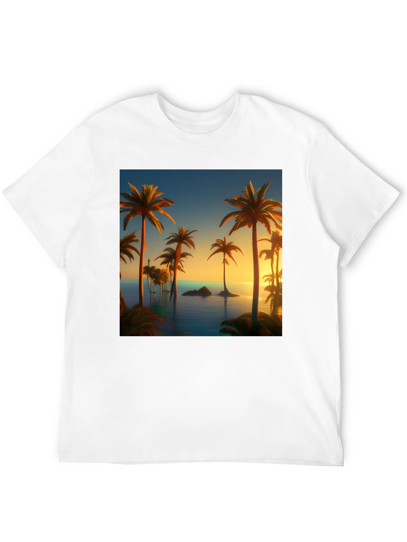 Tropical Palm Sunset T-Shirt