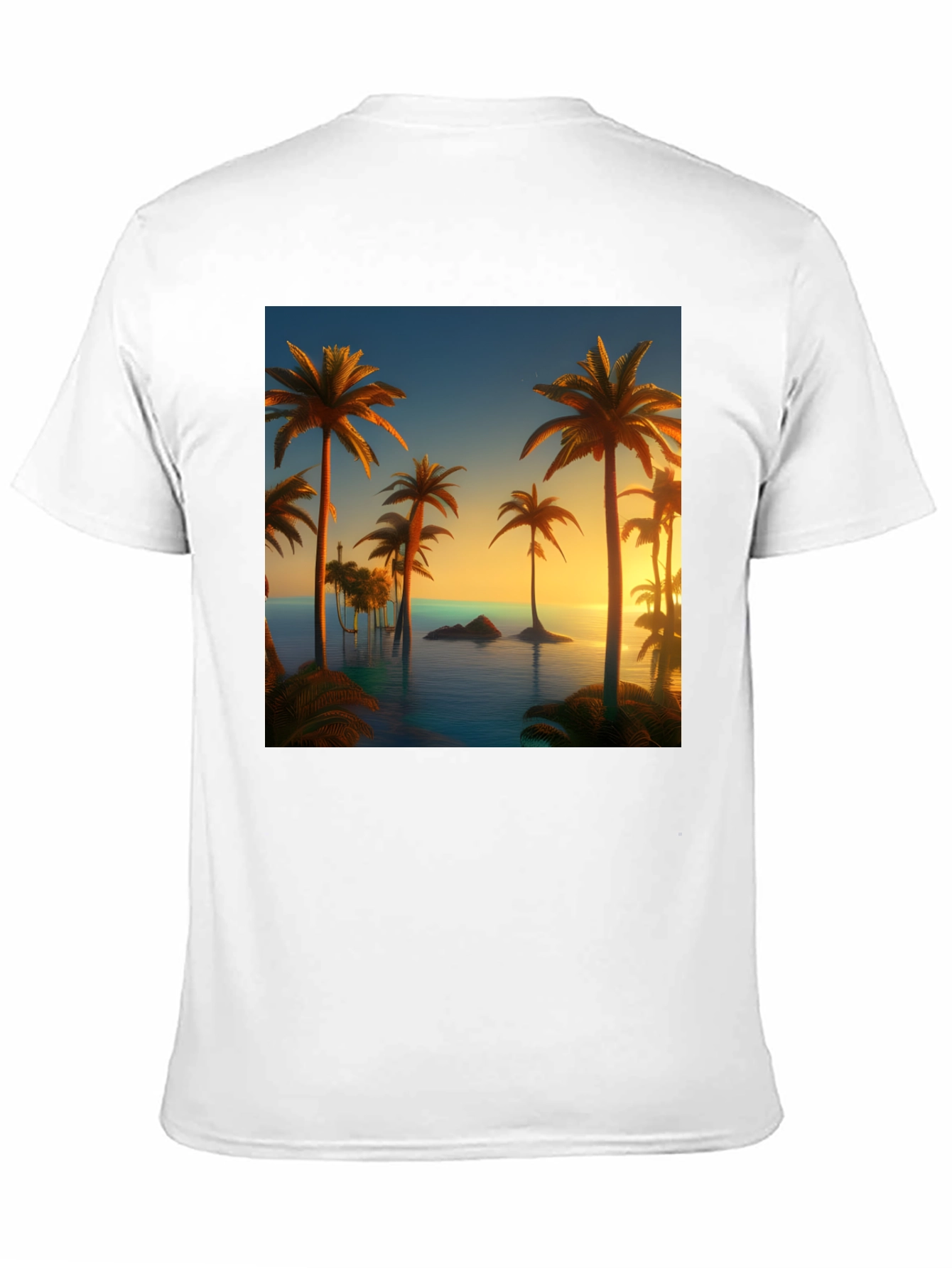 Tropical Palm Sunset T-Shirt