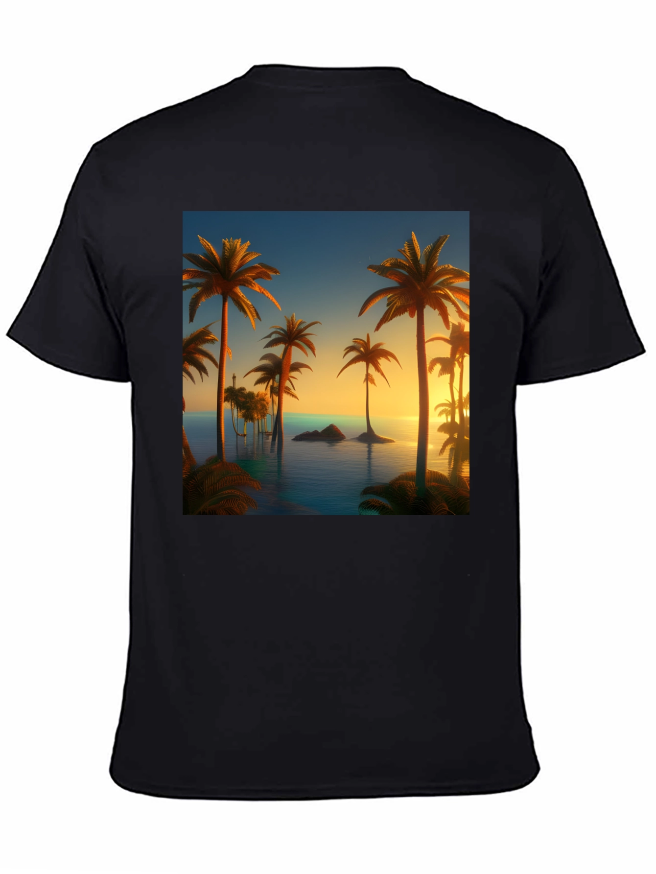 Tropical Palm Sunset T-Shirt