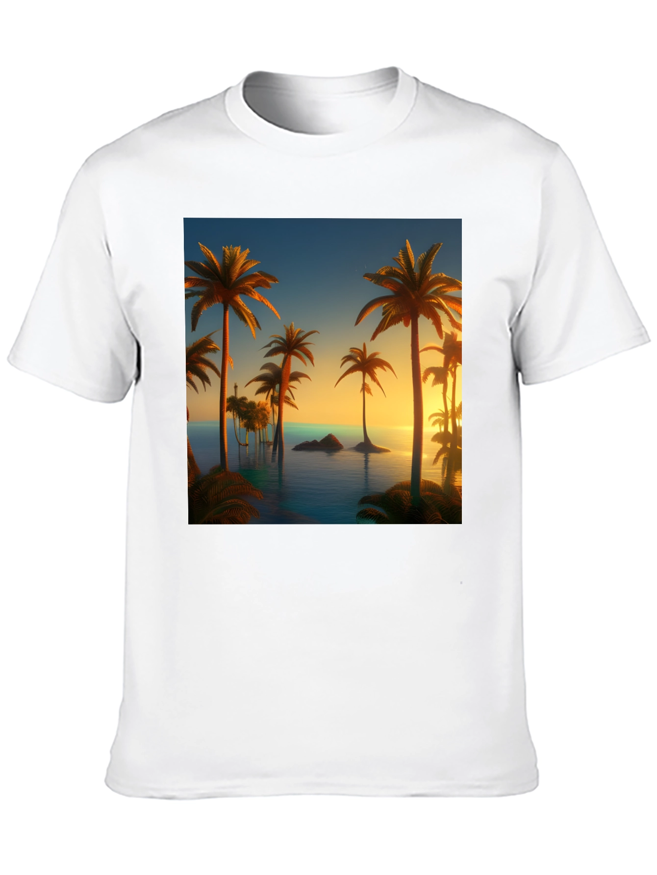 Tropical Palm Sunset T-Shirt