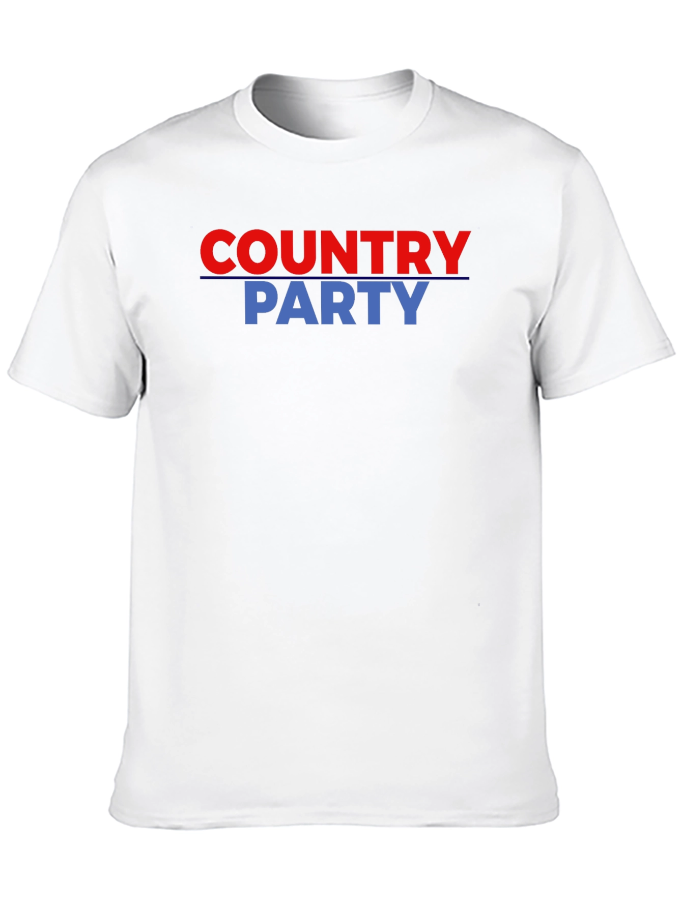 Country Party Graphic Tee - Black Cotton T-Shirt