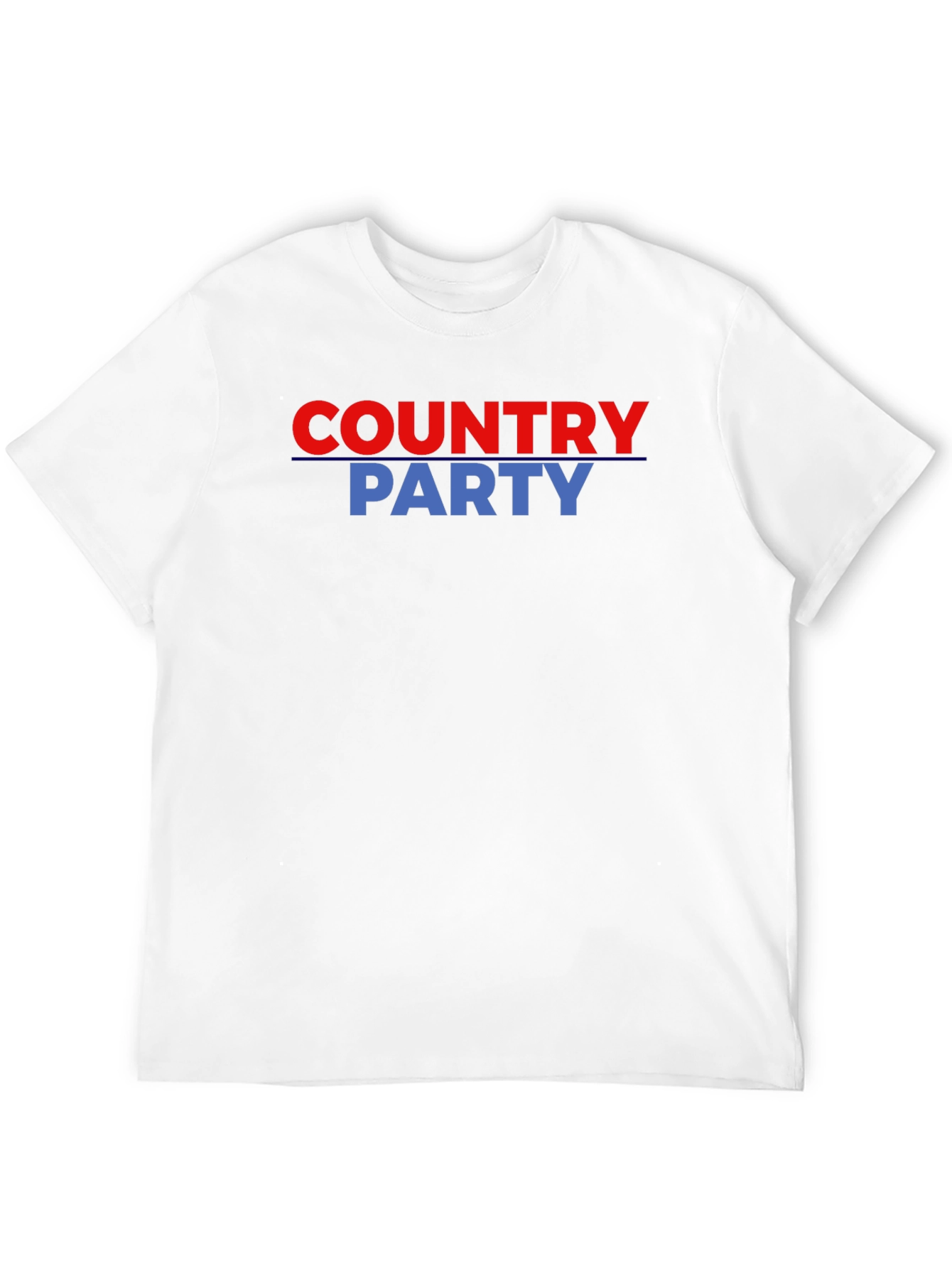 Country Party Graphic Tee - Black Cotton T-Shirt