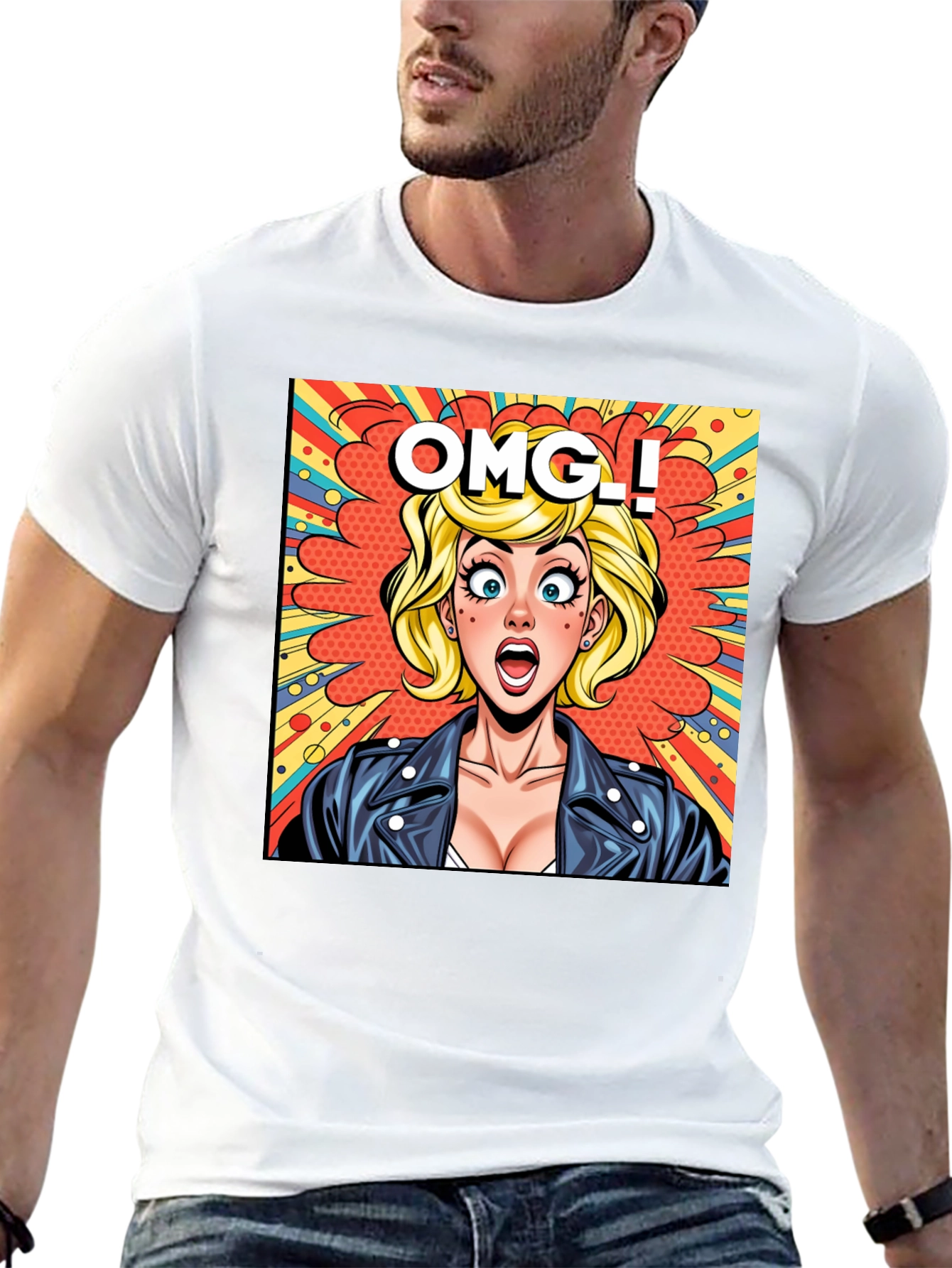 OMG Pop Art T-Shirt - Retro Comic Style Tee