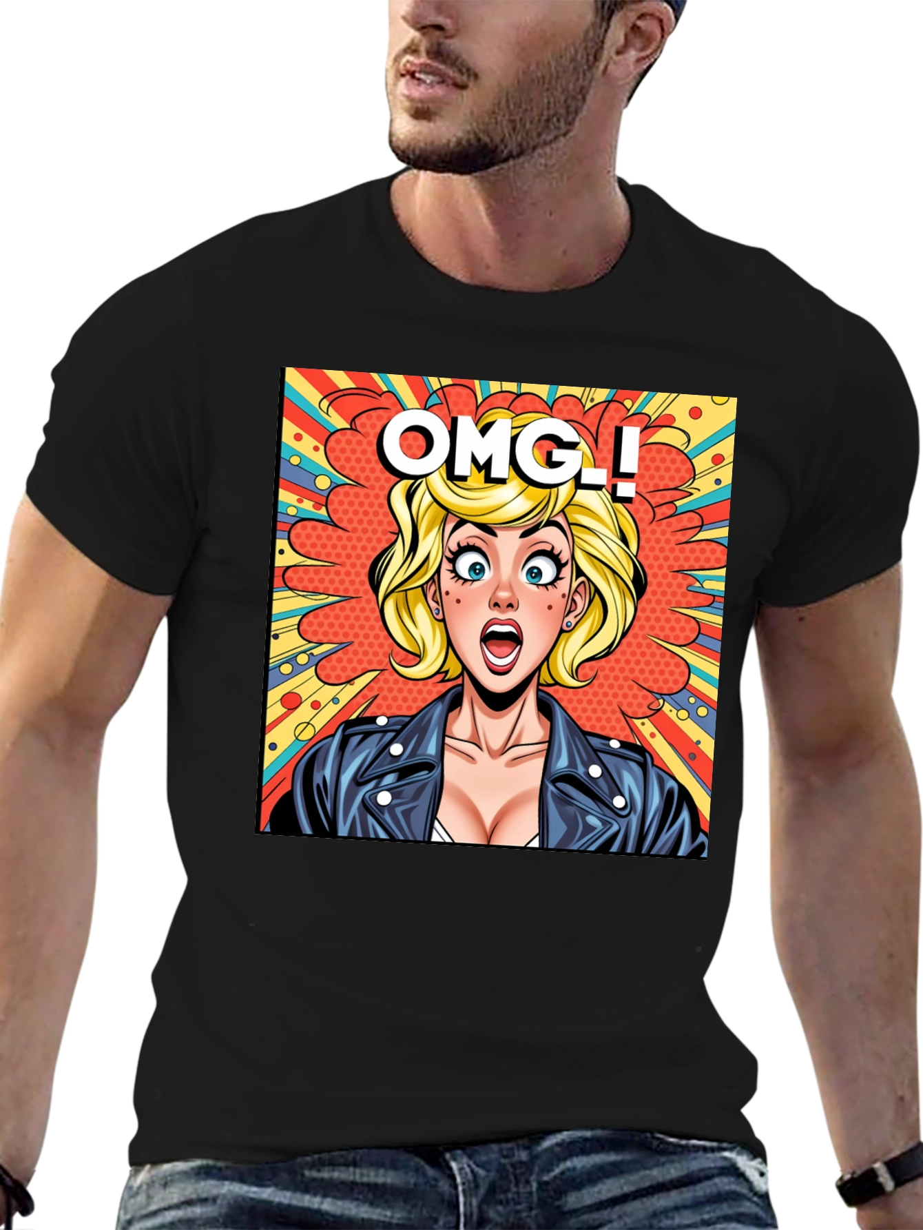 OMG Pop Art T-Shirt - Retro Comic Style Tee