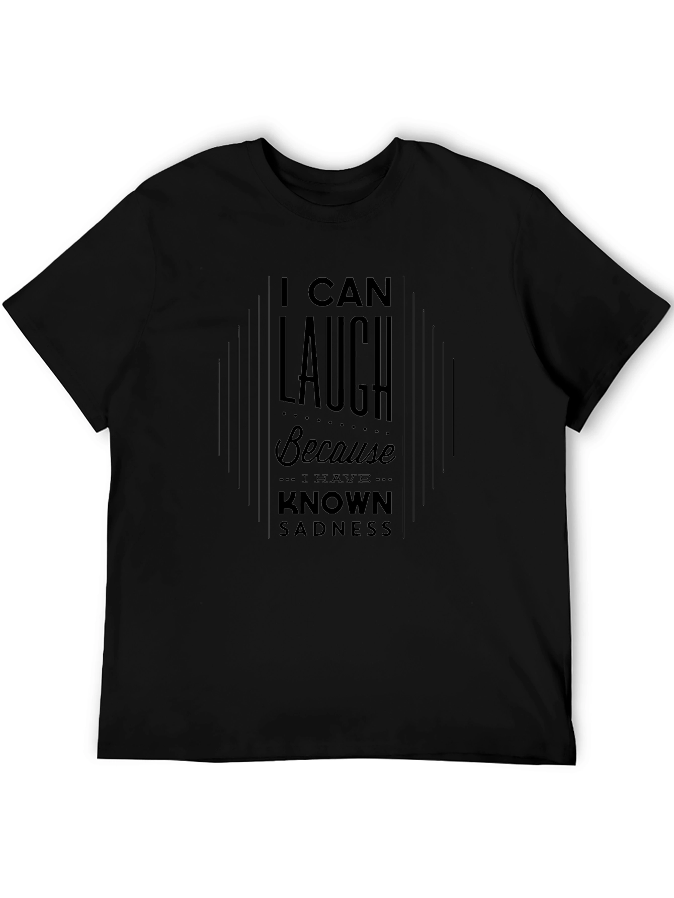 I Can Laugh Graphic Tee - Unisex Black T-Shirt