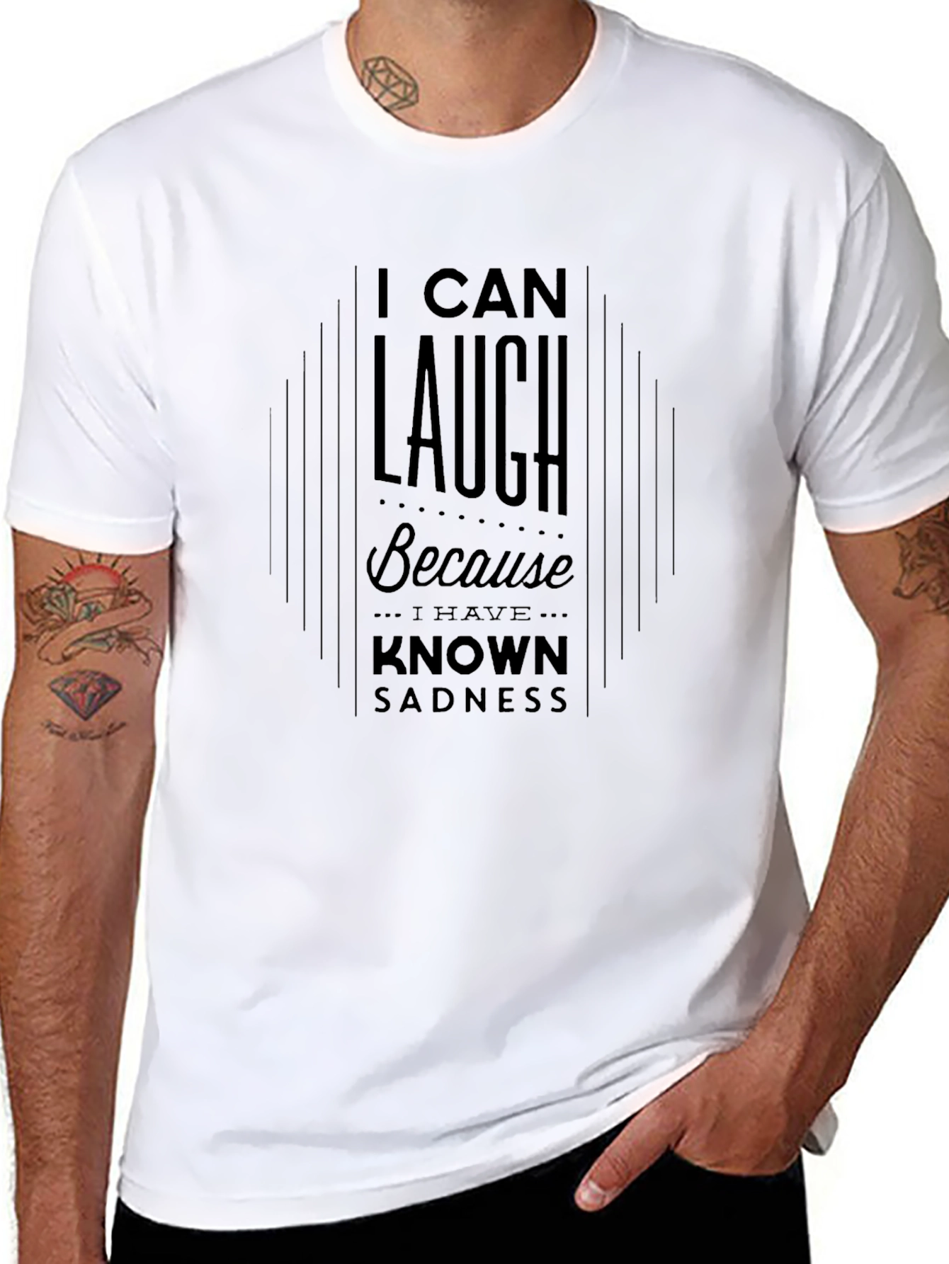 I Can Laugh Graphic Tee - Unisex Black T-Shirt