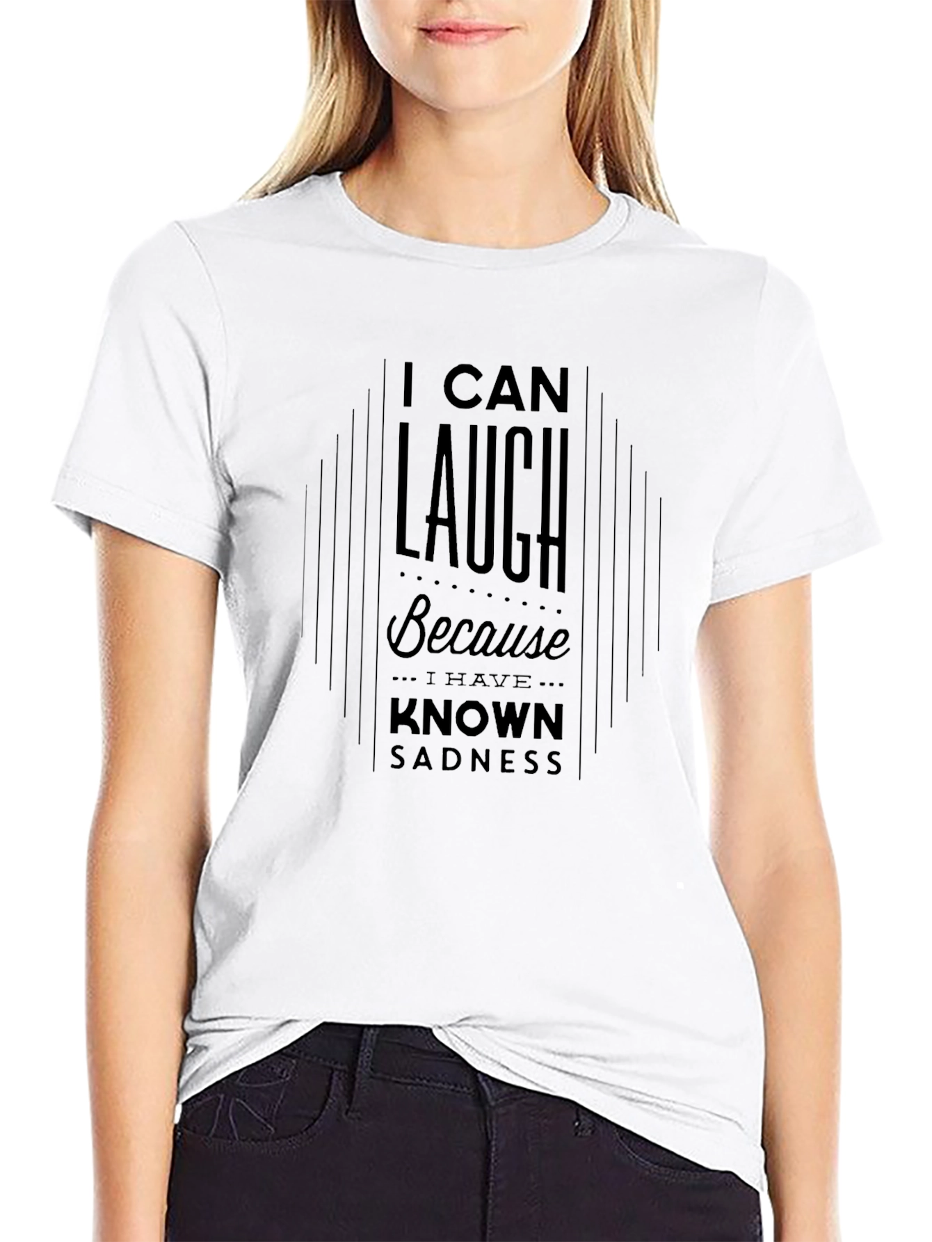 I Can Laugh Graphic Tee - Unisex Black T-Shirt