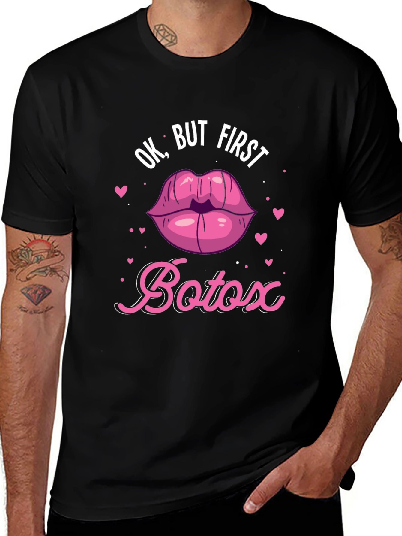 Ok But First Botox T-Shirt - Funny Graphic Tee