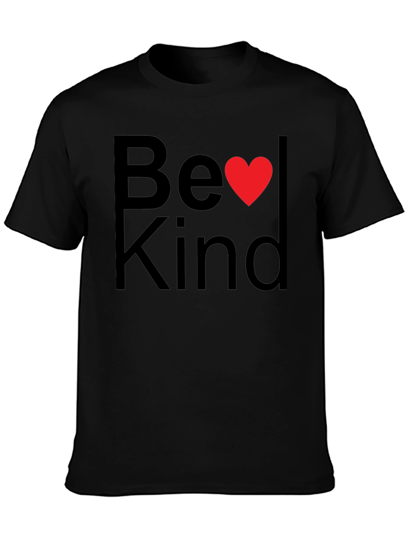 Be Kind T-Shirt with Heart Graphic - Unisex