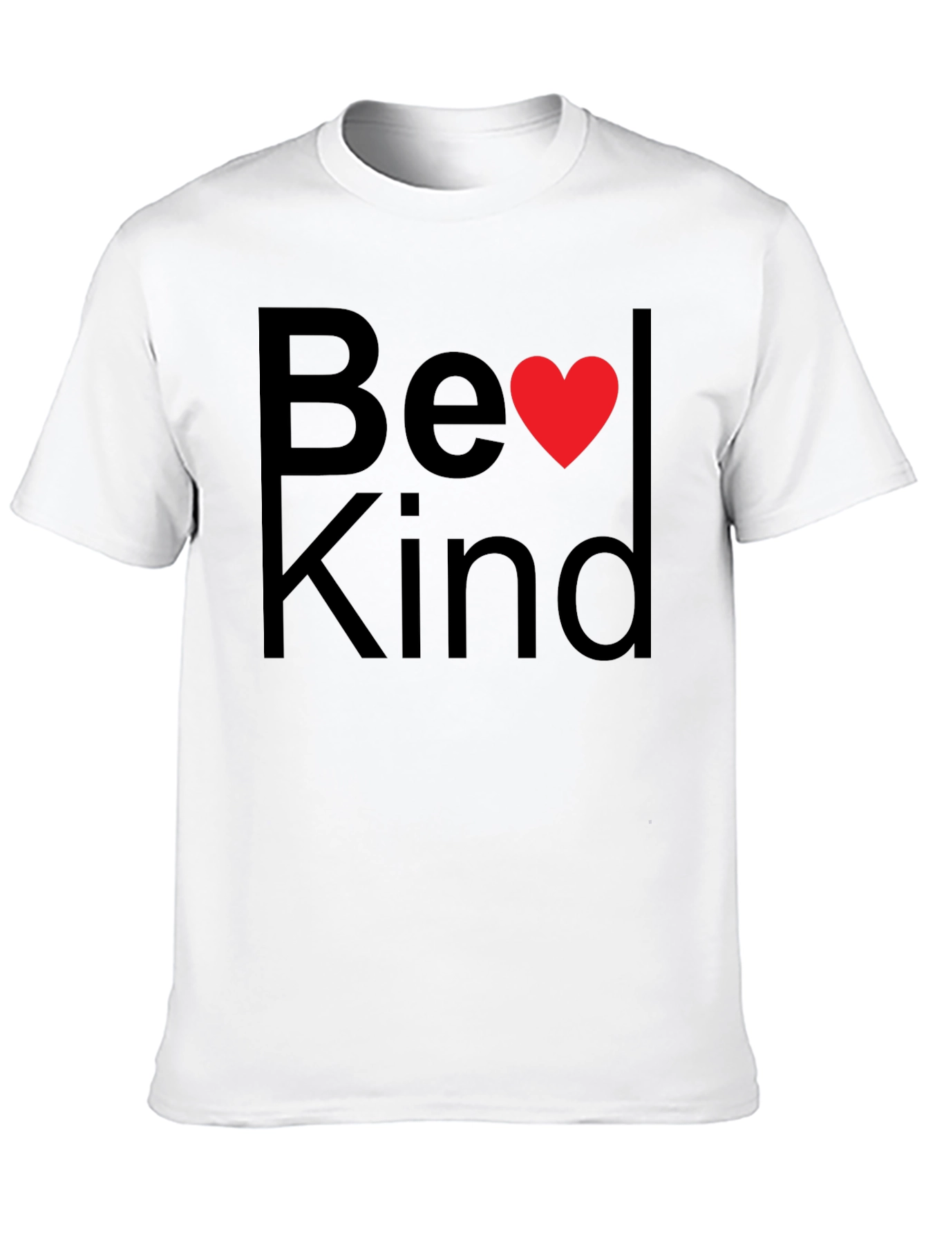 Be Kind T-Shirt with Heart Graphic - Unisex