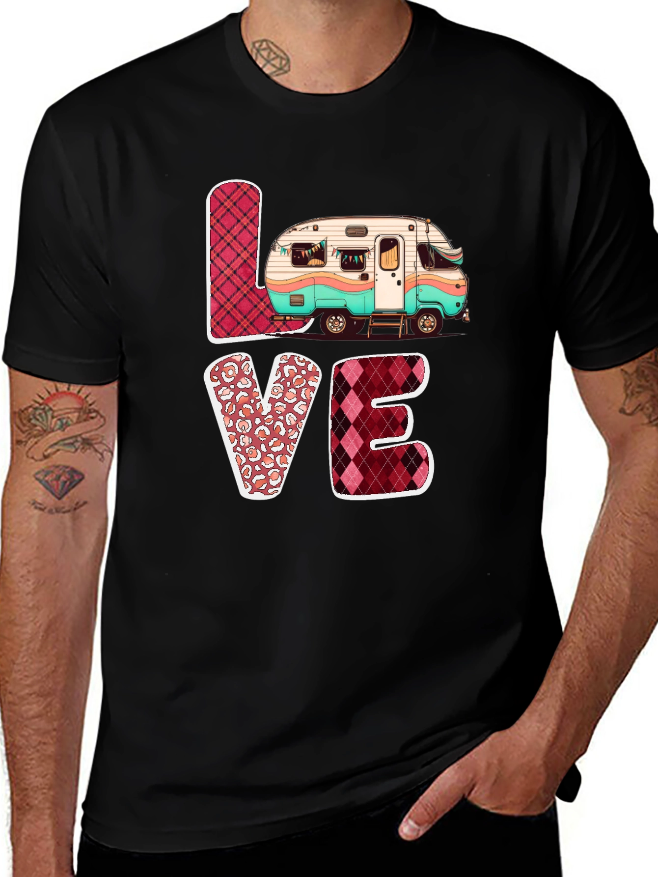 LOVE Camping T-Shirt Cute Camper Tee