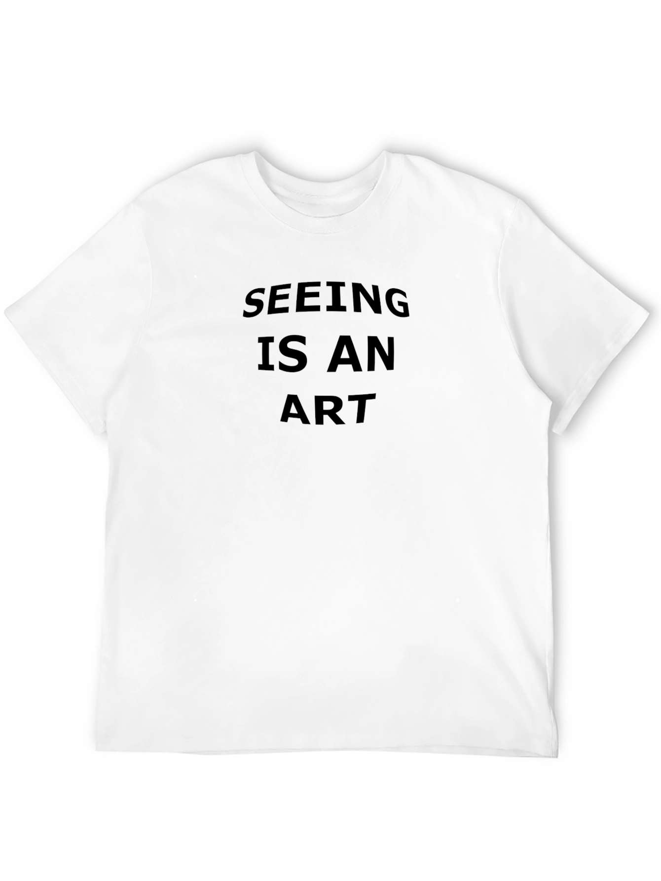 Seeing Is An Art - Mens Black T-Shirt