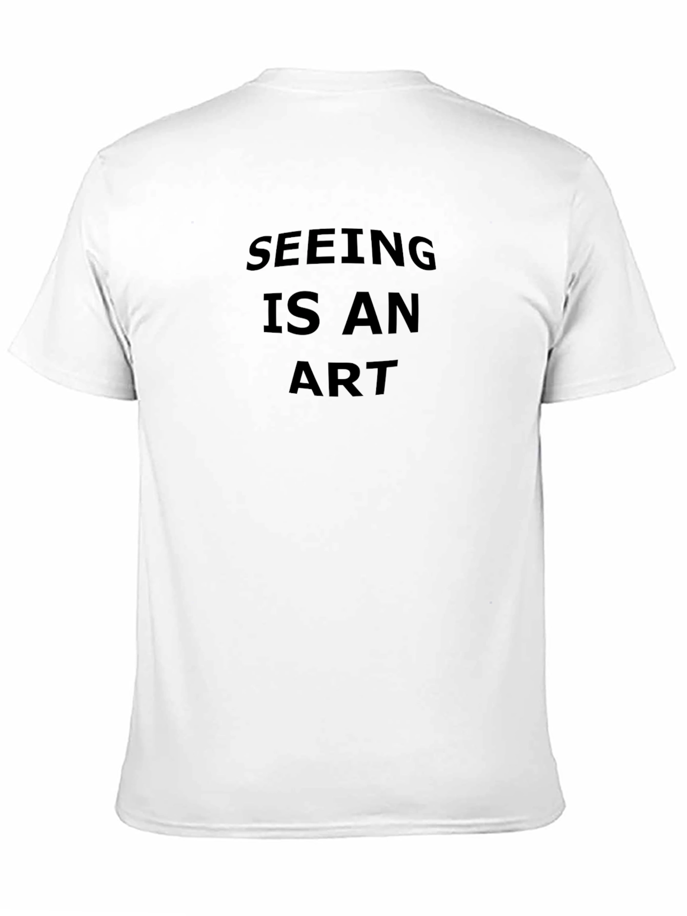 Seeing Is An Art - Mens Black T-Shirt