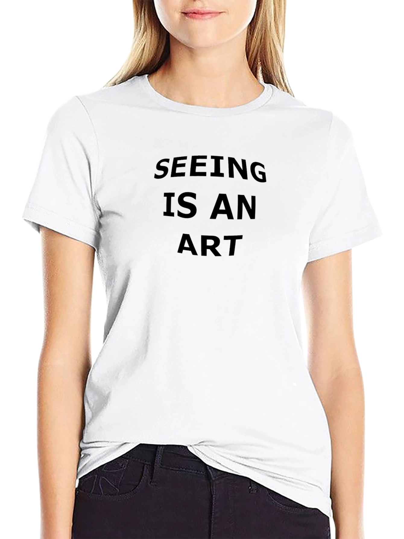 Seeing Is An Art - Mens Black T-Shirt