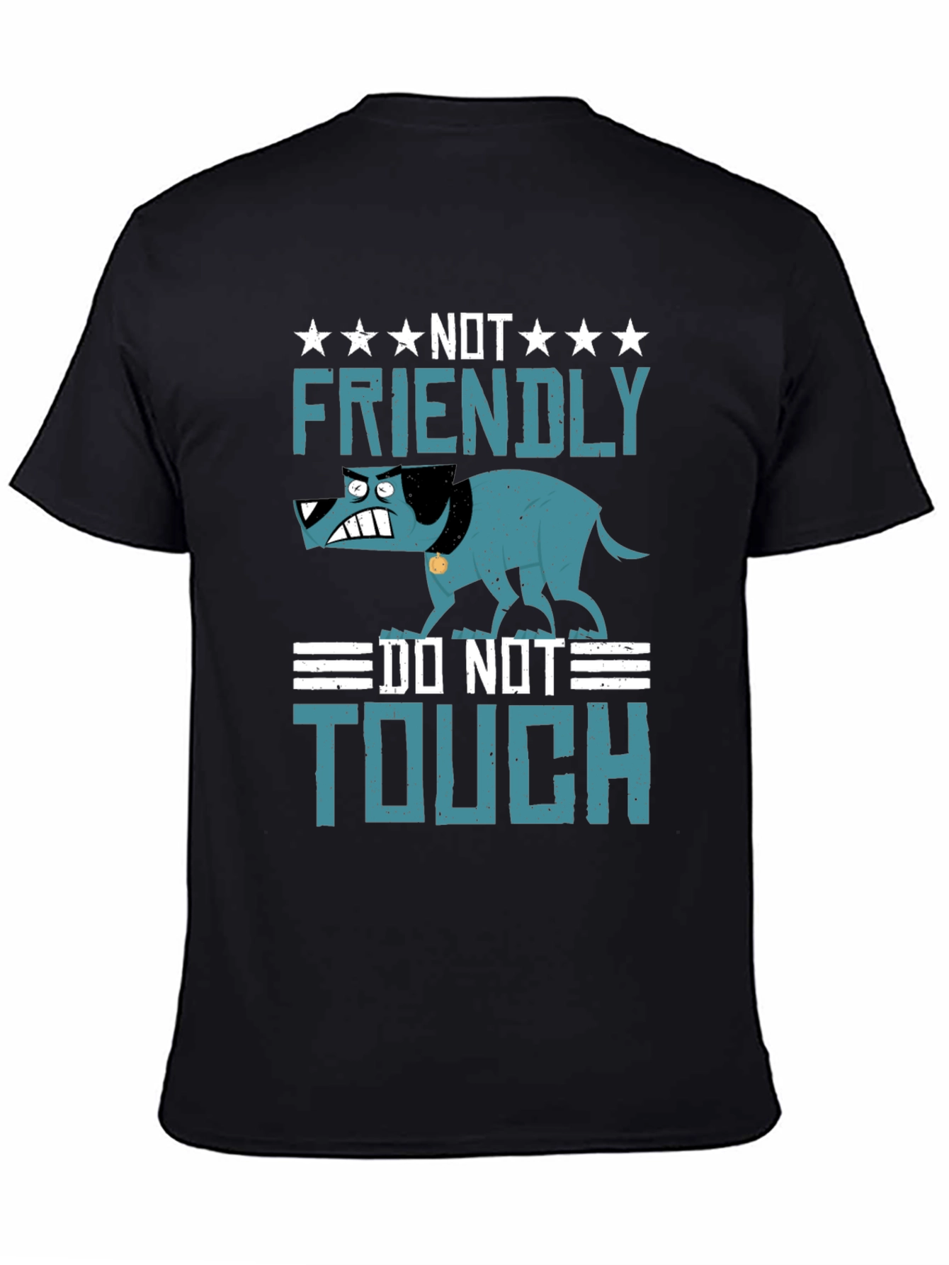 Not Friendly Dog Graphic T-Shirt