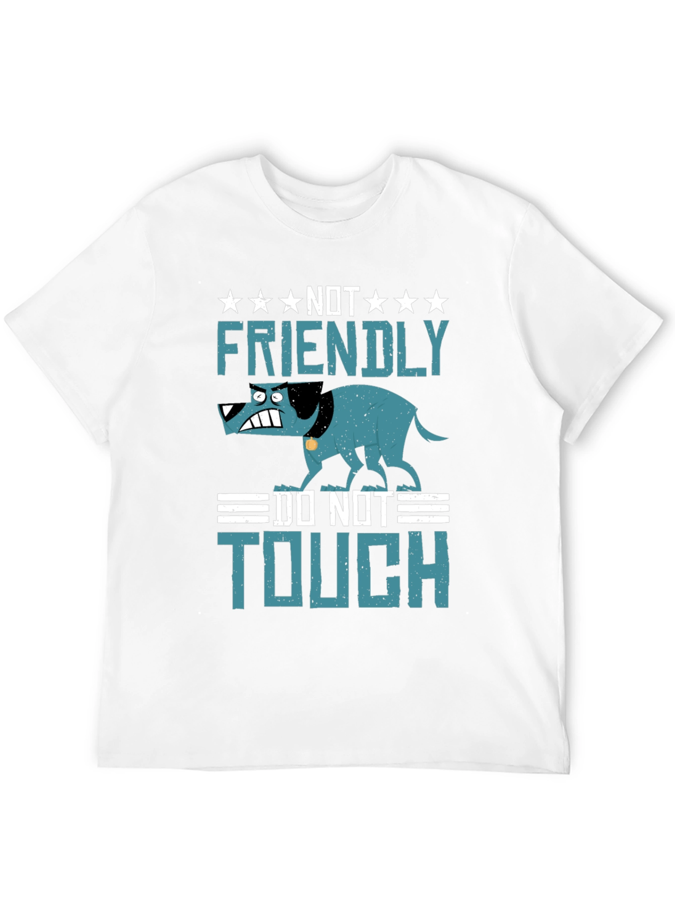 Not Friendly Dog Graphic T-Shirt