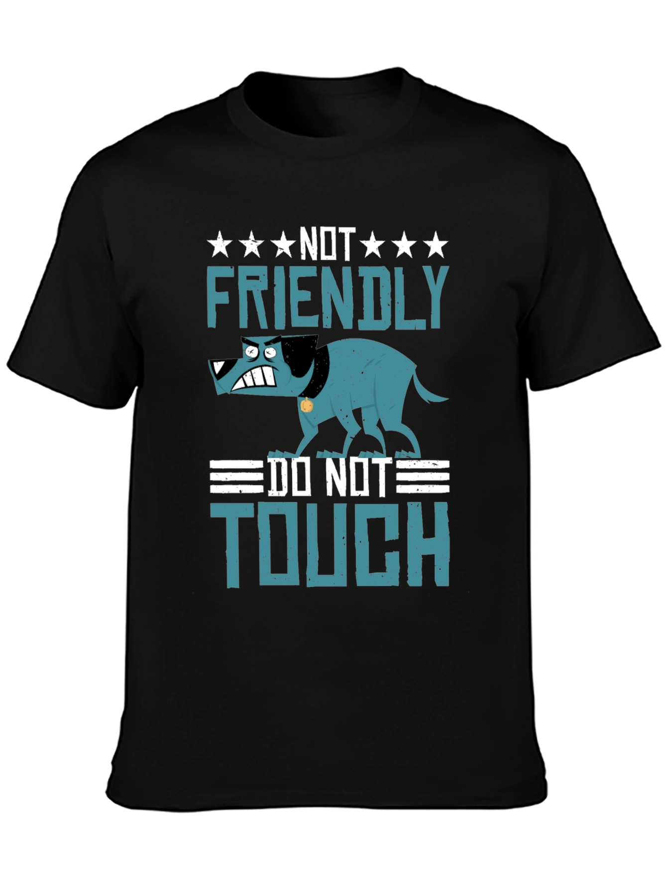 Not Friendly Dog Graphic T-Shirt