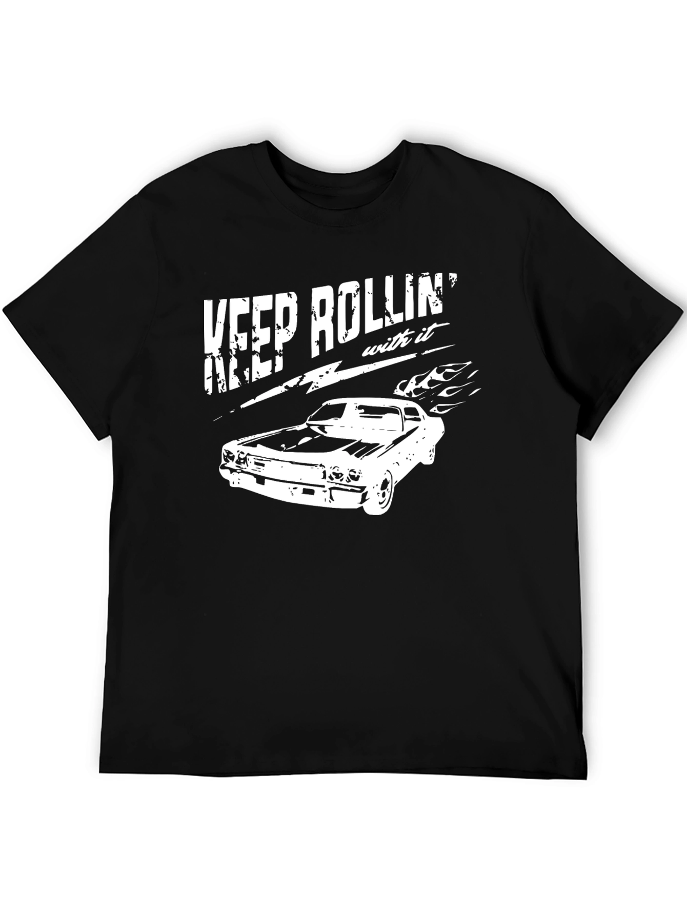 Keep Rolling Classic Car Graphic T-Shirt