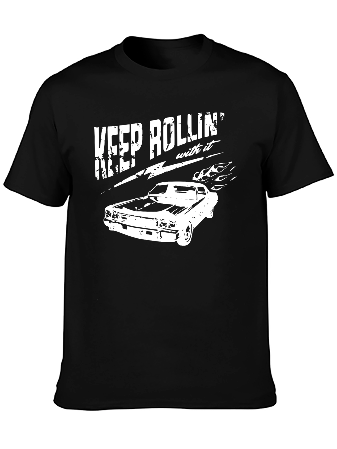 Keep Rolling Classic Car Graphic T-Shirt