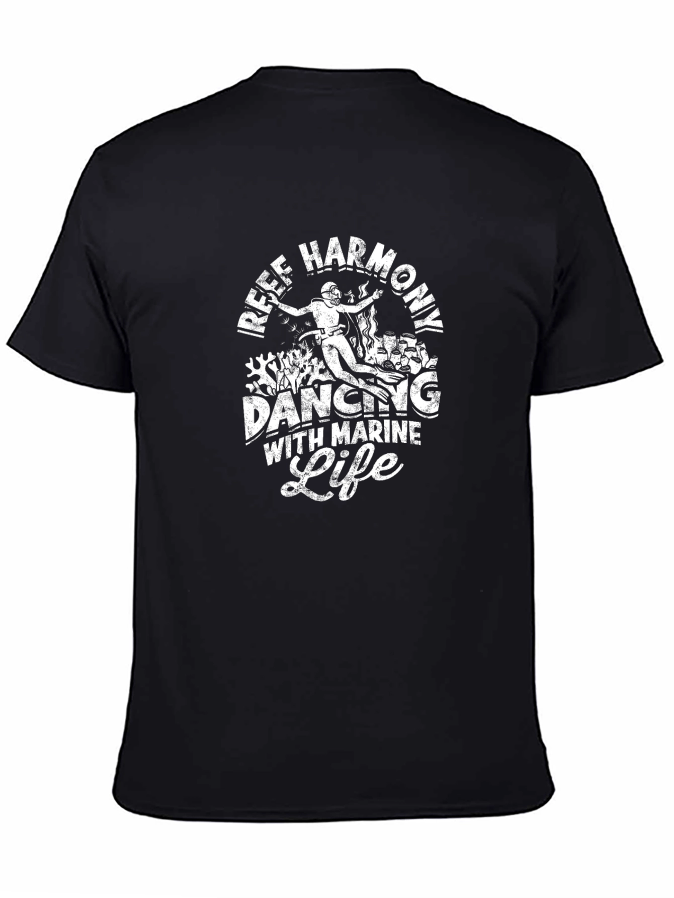 Reef Harmony Diving Tee - Marine Life Design