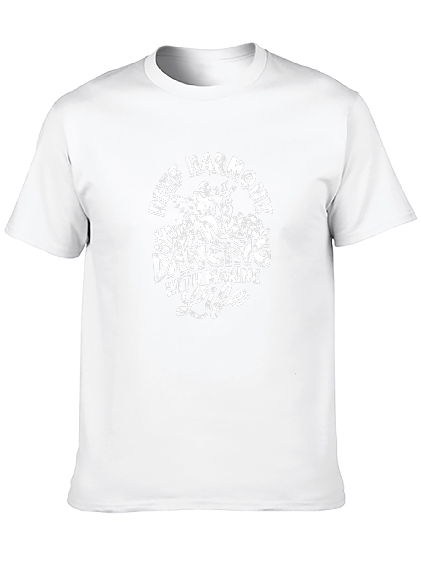 Reef Harmony Diving Tee - Marine Life Design