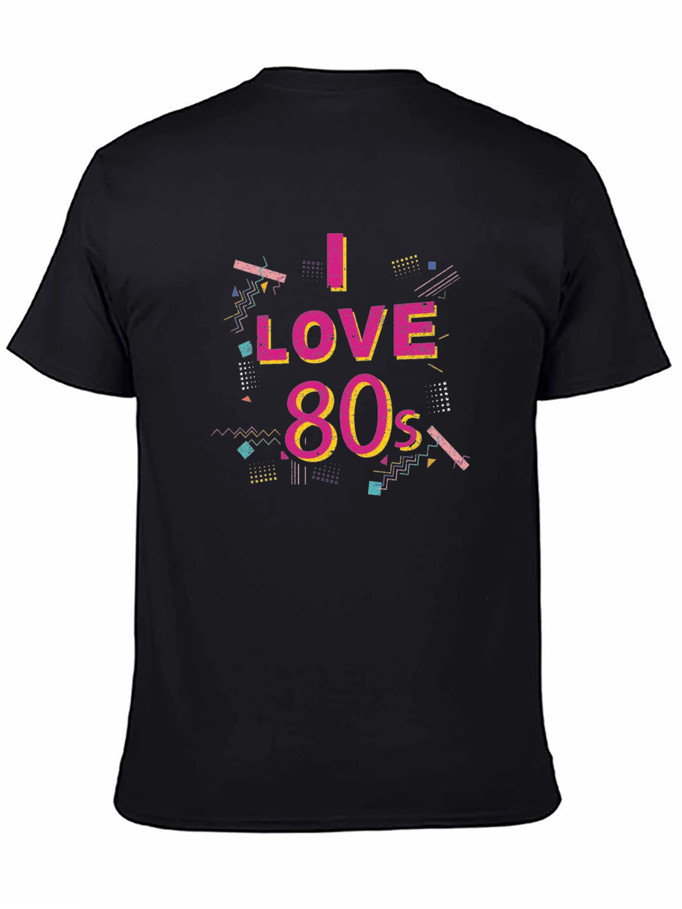 I Love 80s Graphic Black T-Shirt