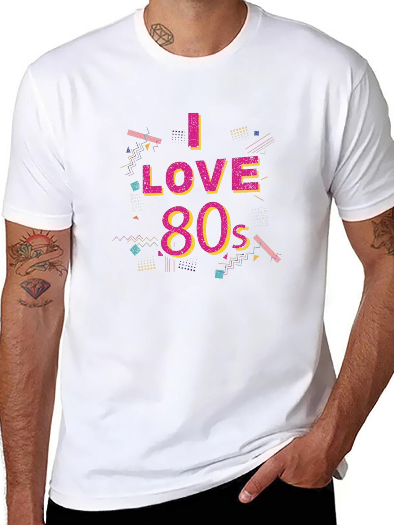 I Love 80s Graphic Black T-Shirt