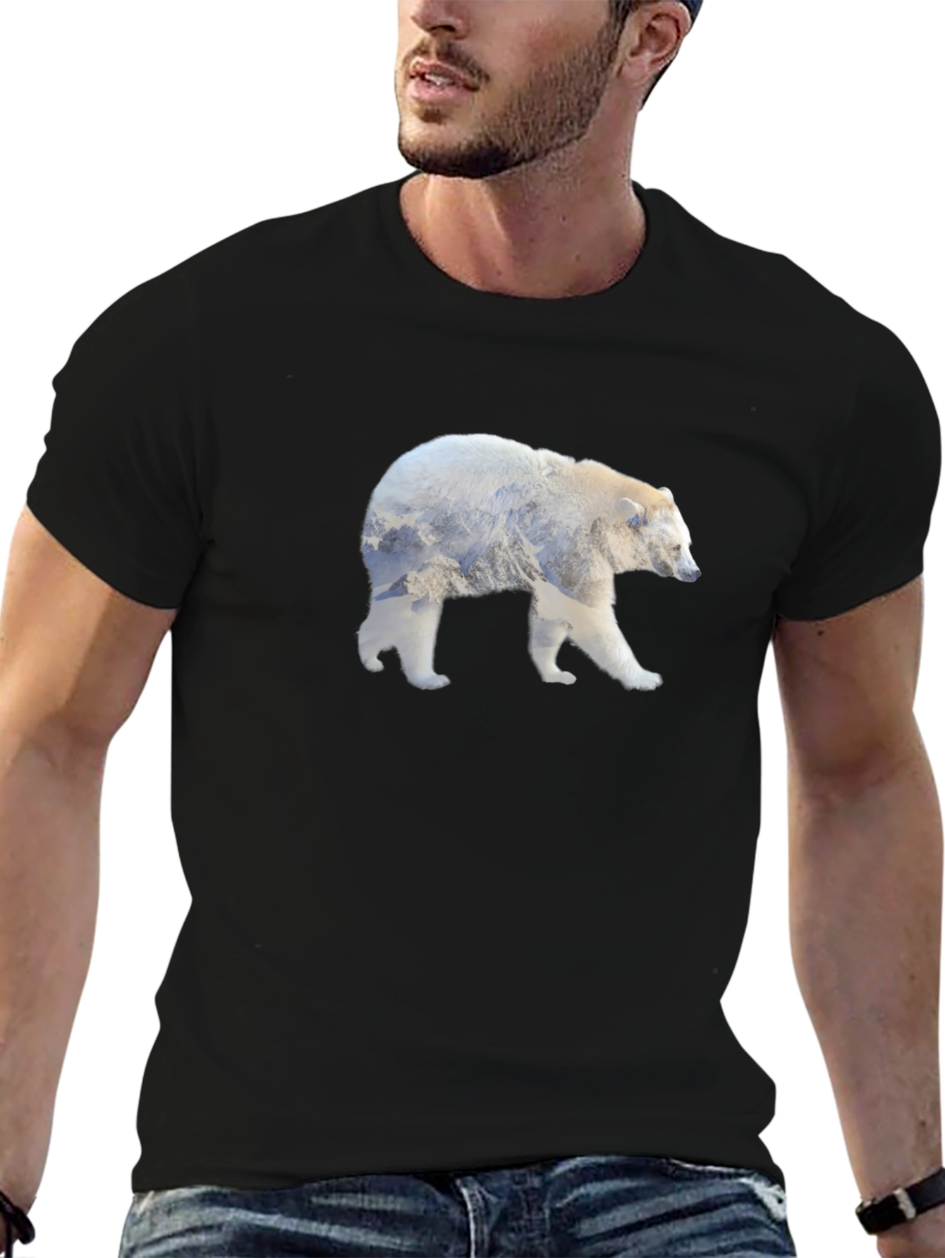Polar Bear Mountain Silhouette T-Shirt