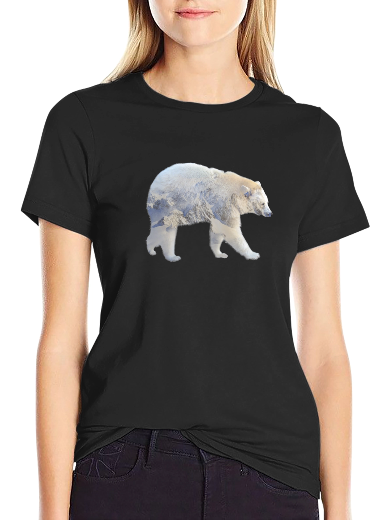 Polar Bear Mountain Silhouette T-Shirt