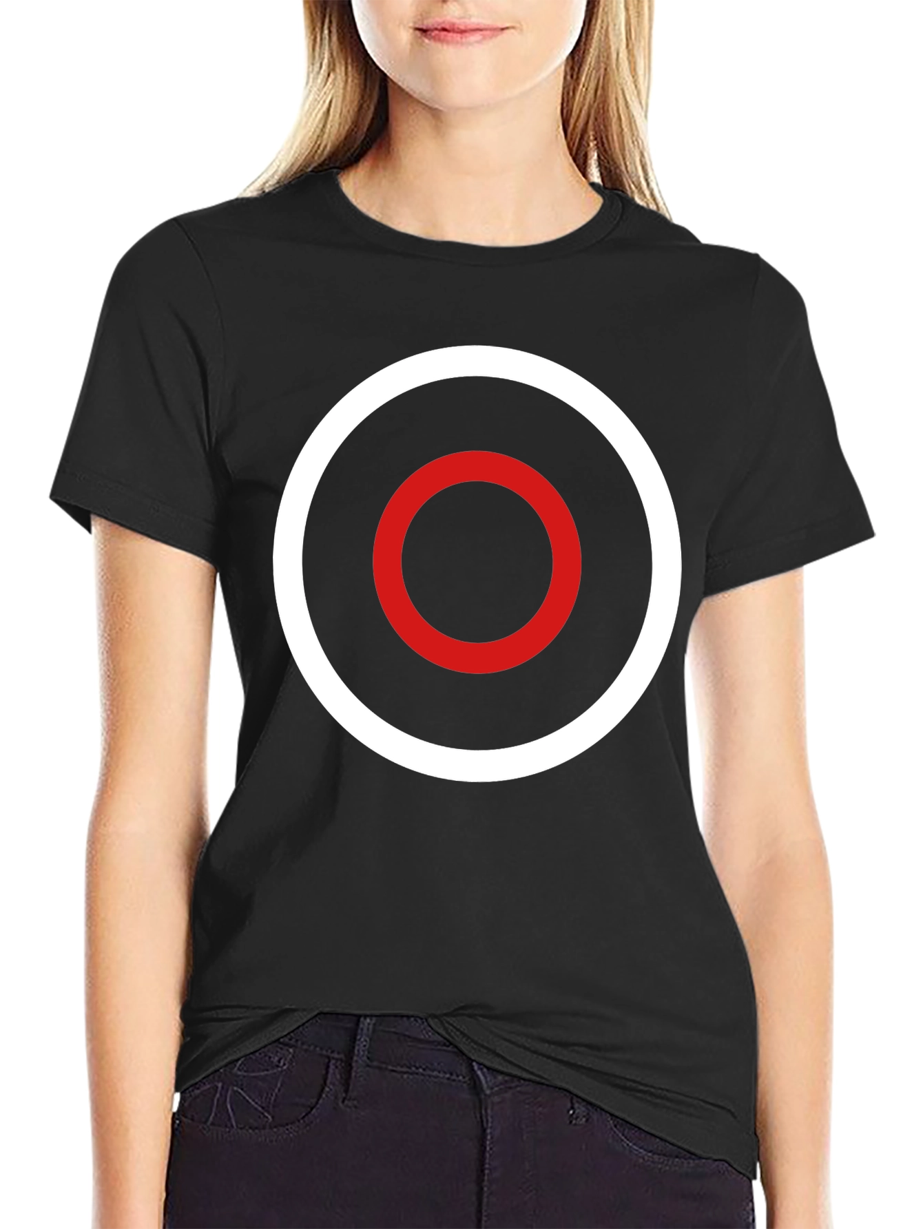 Target Circle Tee - Black Shirt with Rings