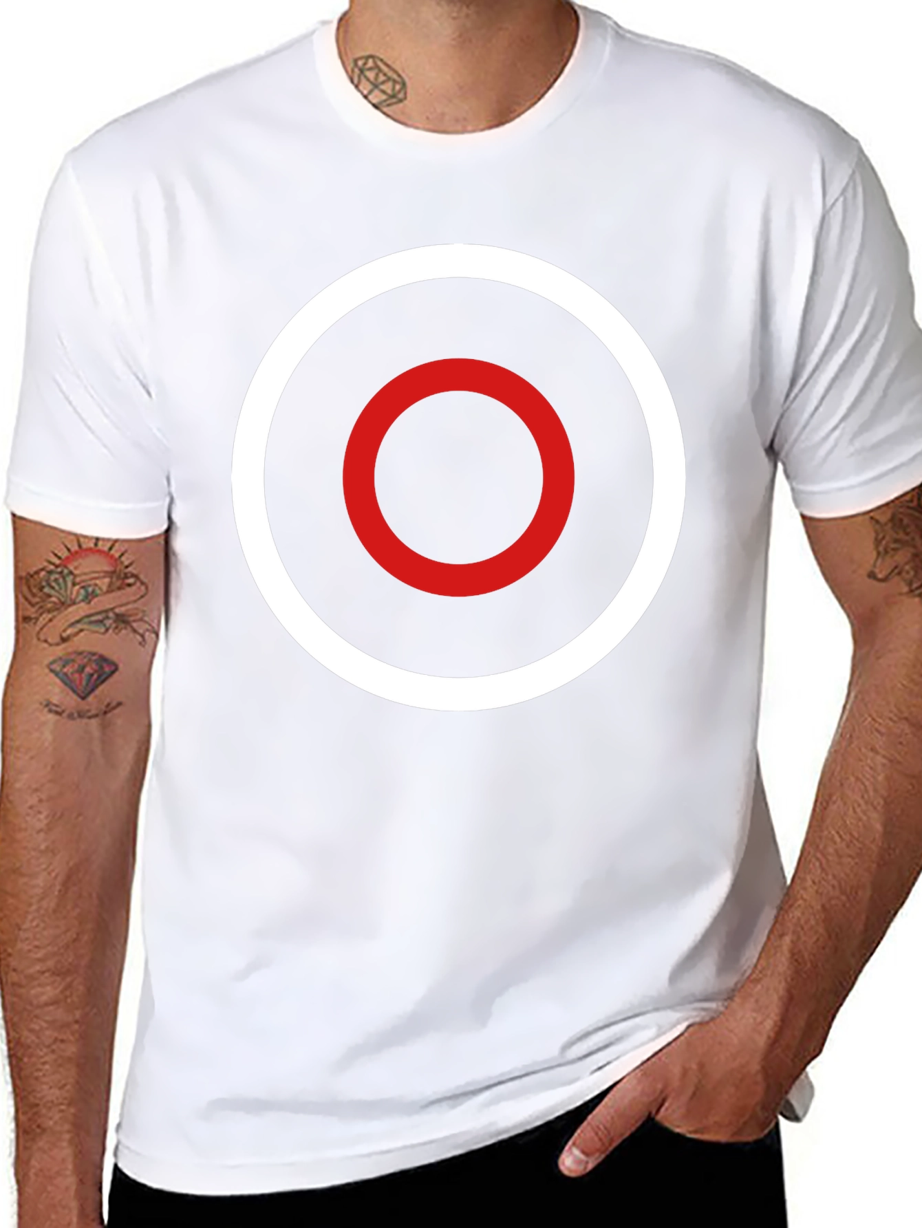 Target Circle Tee - Black Shirt with Rings