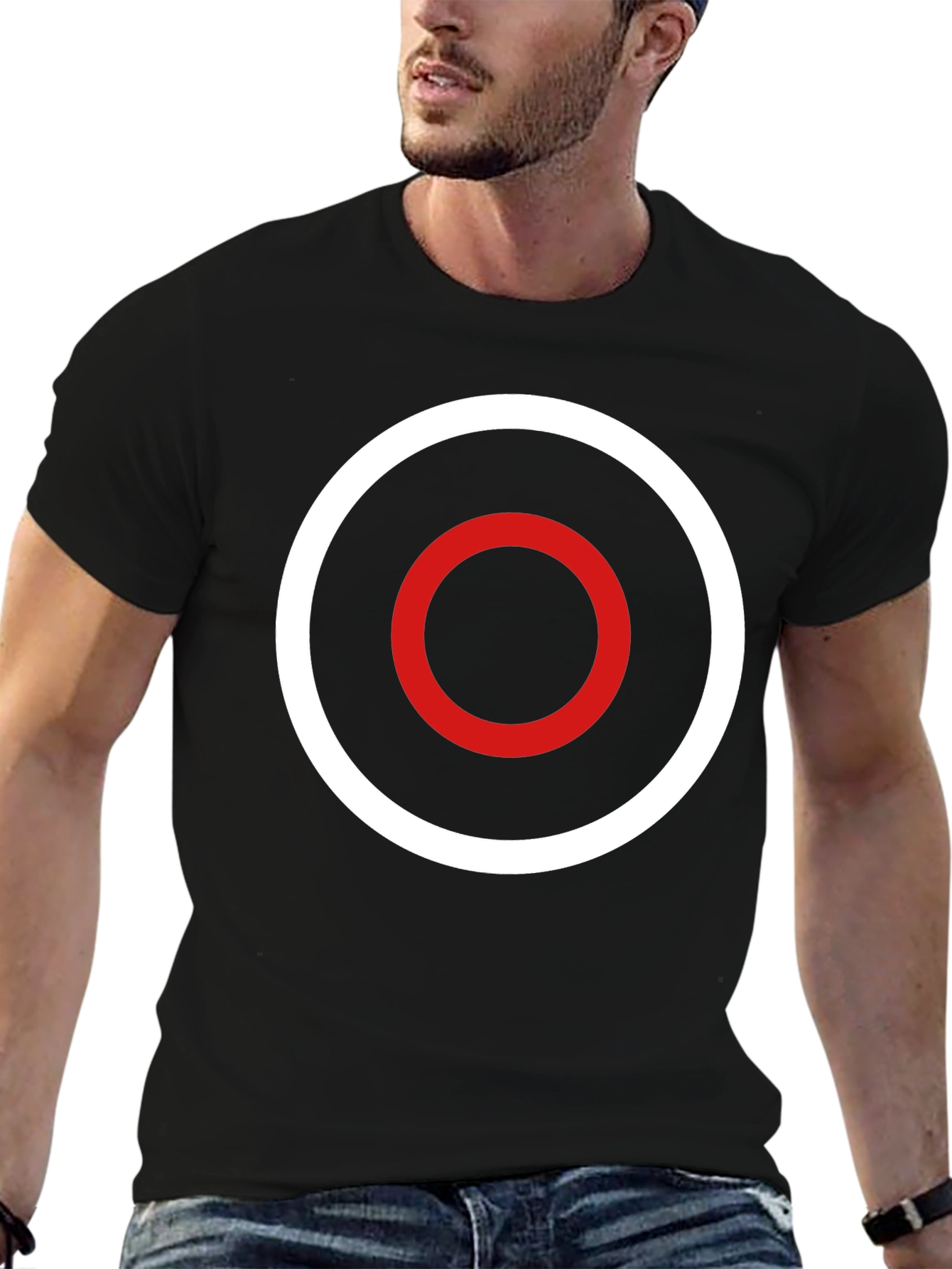 Target Circle Tee - Black Shirt with Rings
