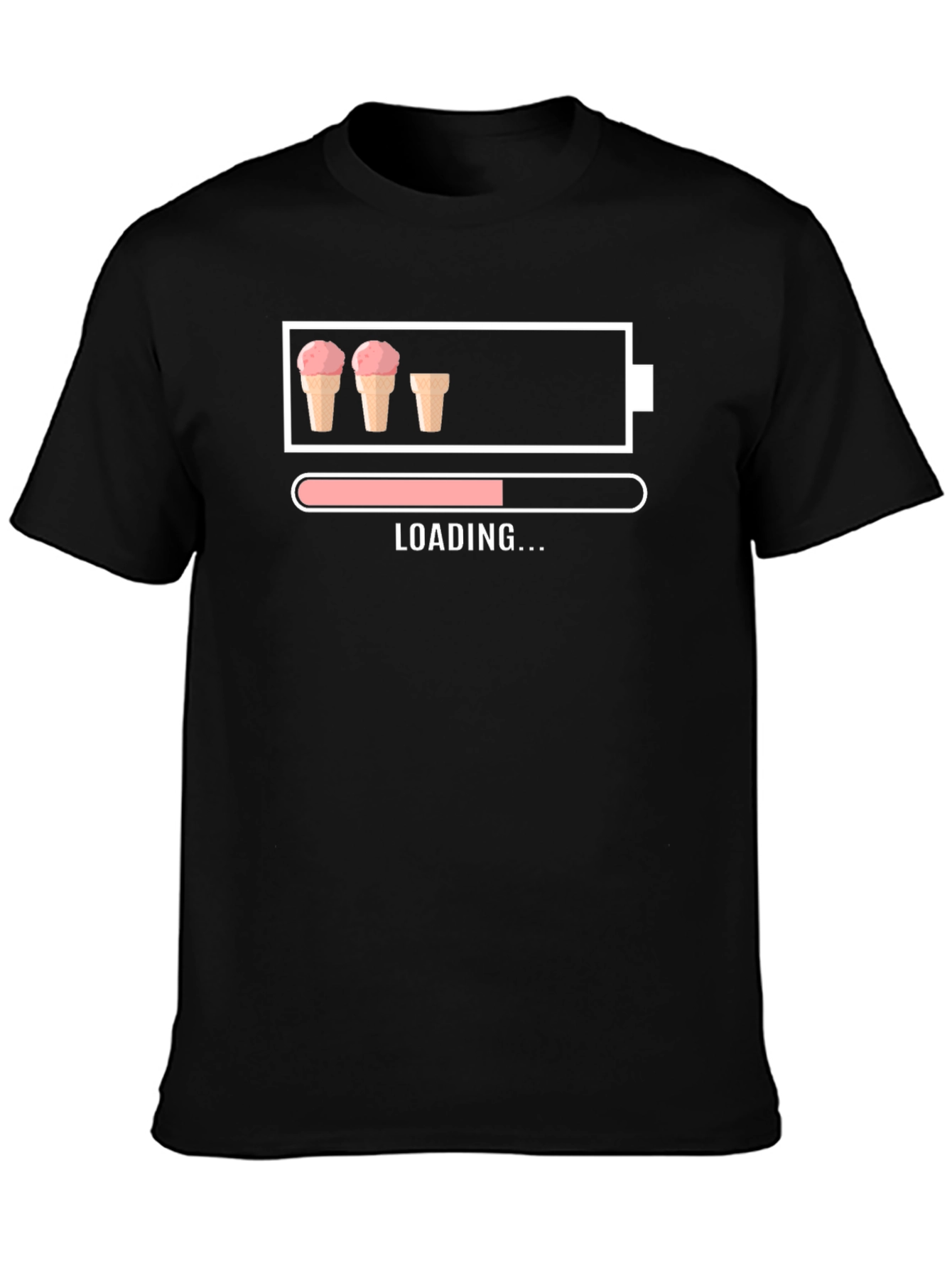 Ice Cream Loading T-Shirt Funny Dessert Lover Tee