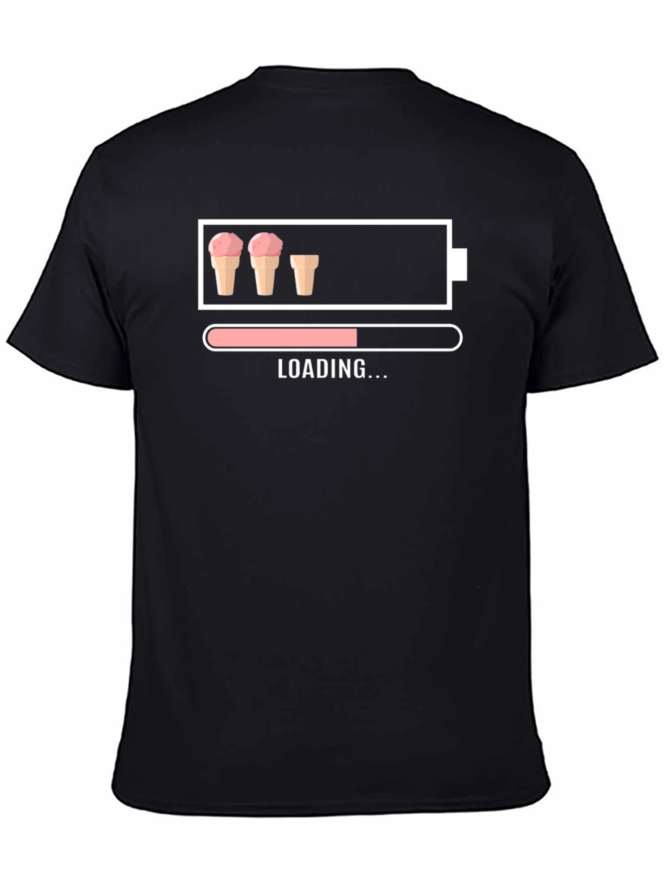 Ice Cream Loading T-Shirt Funny Dessert Lover Tee