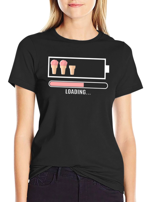 Ice Cream Loading T-Shirt Funny Dessert Lover Tee