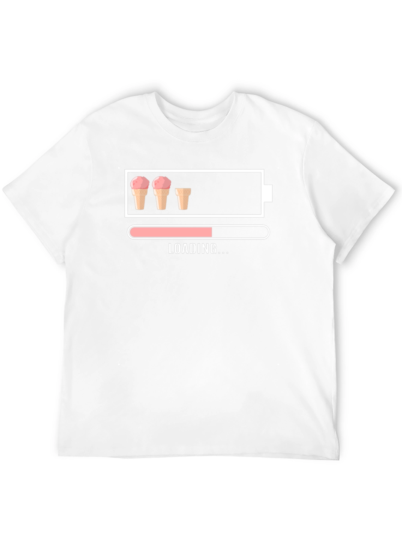 Ice Cream Loading T-Shirt Funny Dessert Lover Tee