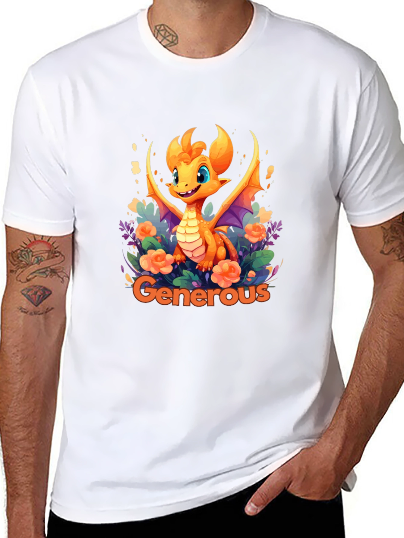 Generous Dragon Graphic T-Shirt
