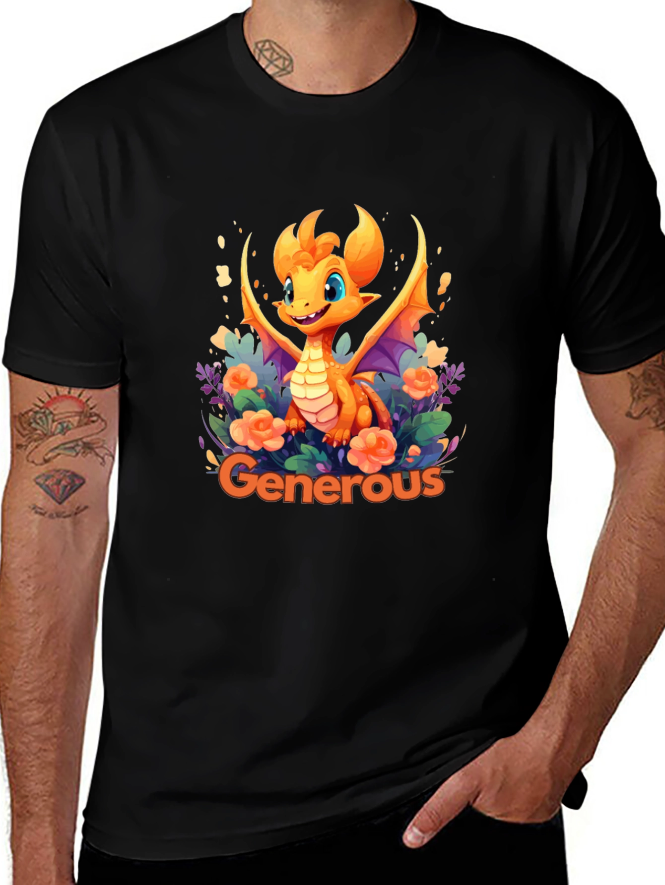 Generous Dragon Graphic T-Shirt