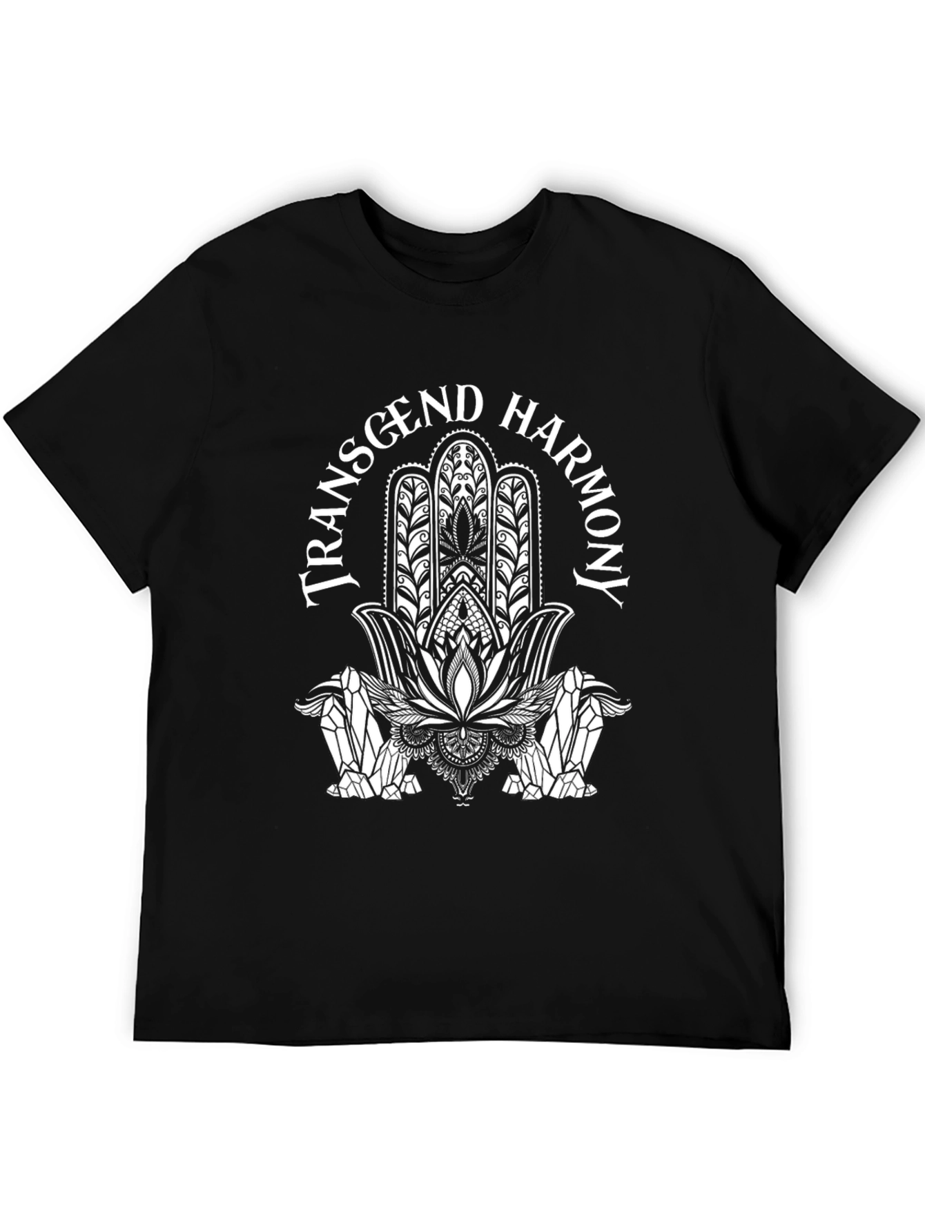 Transcend Harmony Black Graphic T-Shirt