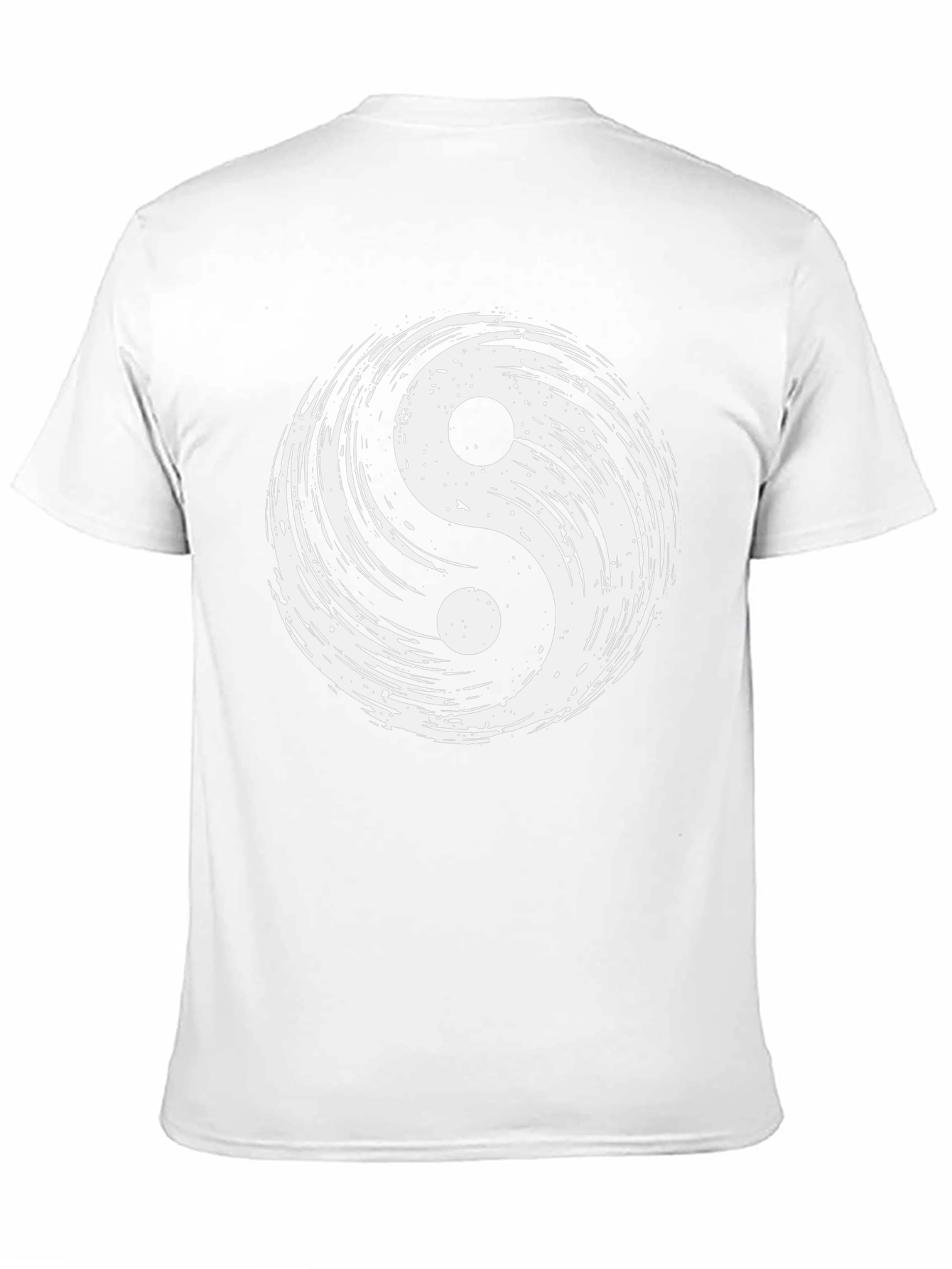 Yin Yang Graphic Tee - Black Cotton Blend T-Shirt