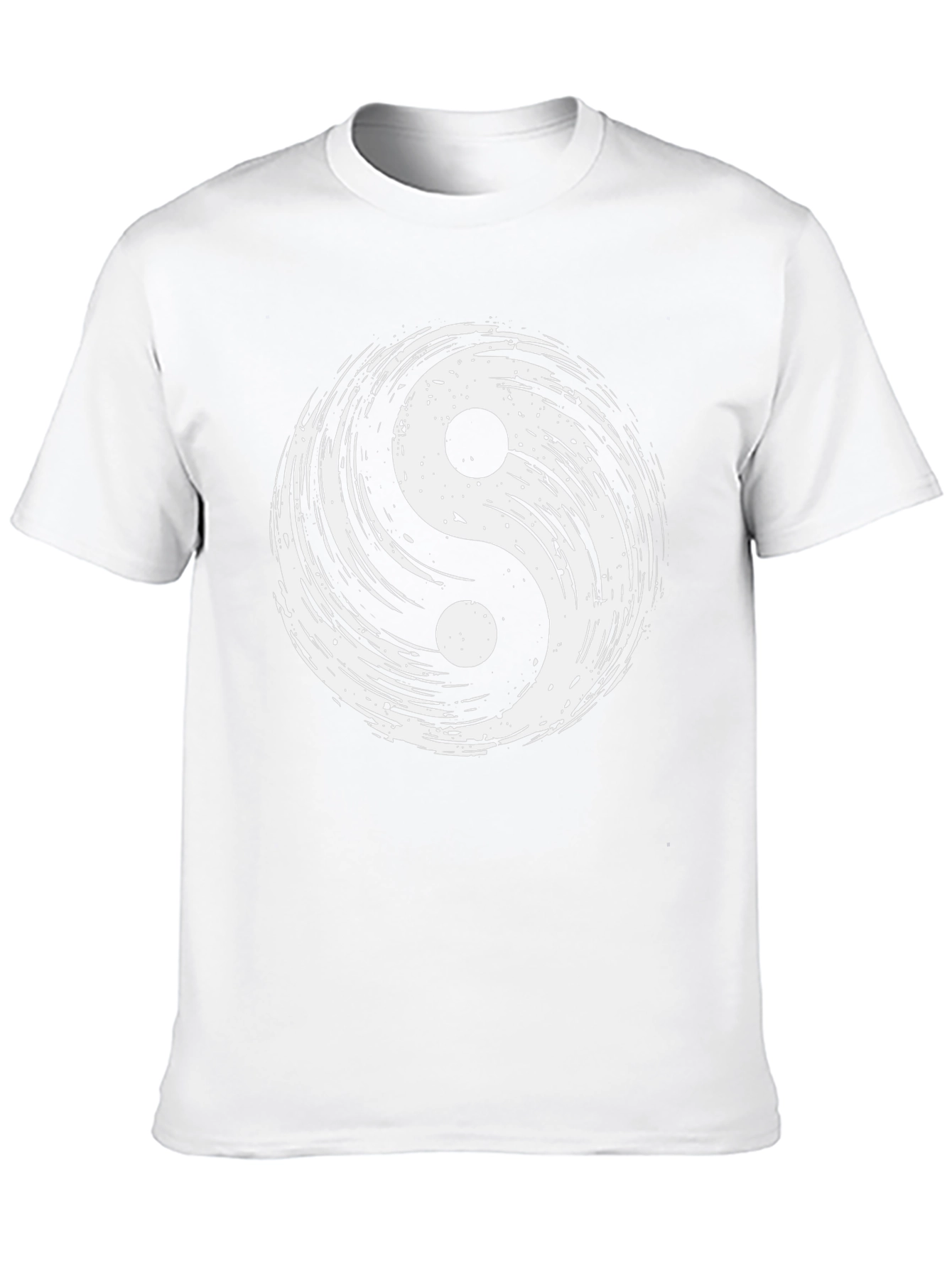 Yin Yang Graphic Tee - Black Cotton Blend T-Shirt