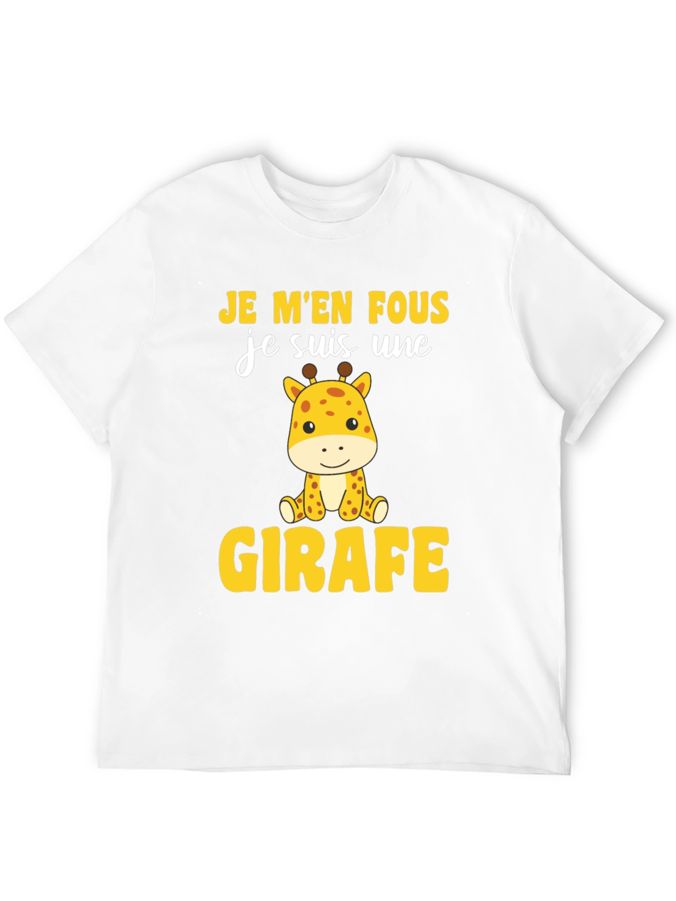 Je Men Fous Giraffe T-Shirt - Funny Animal Tee