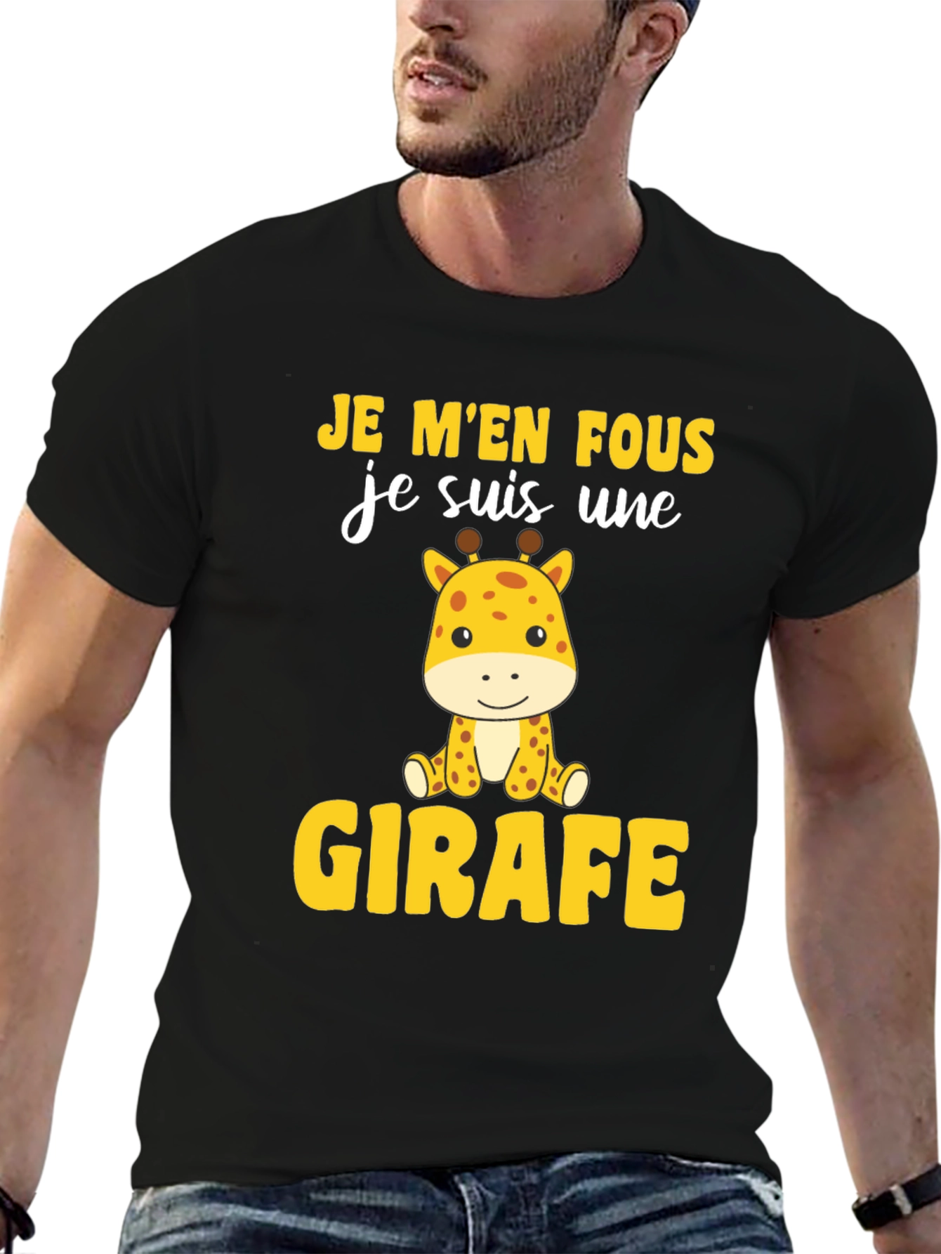 Je Men Fous Giraffe T-Shirt - Funny Animal Tee