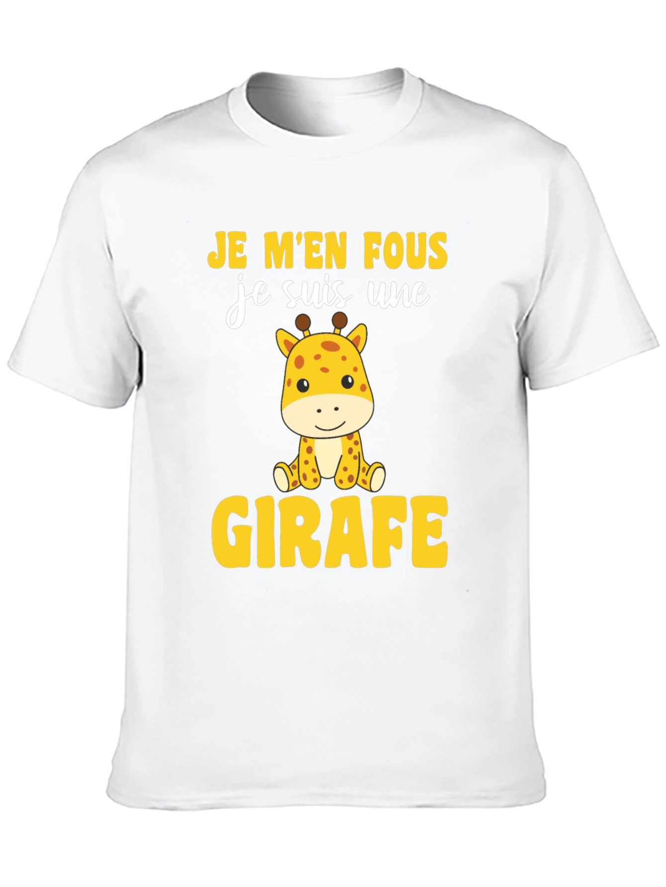 Je Men Fous Giraffe T-Shirt - Funny Animal Tee